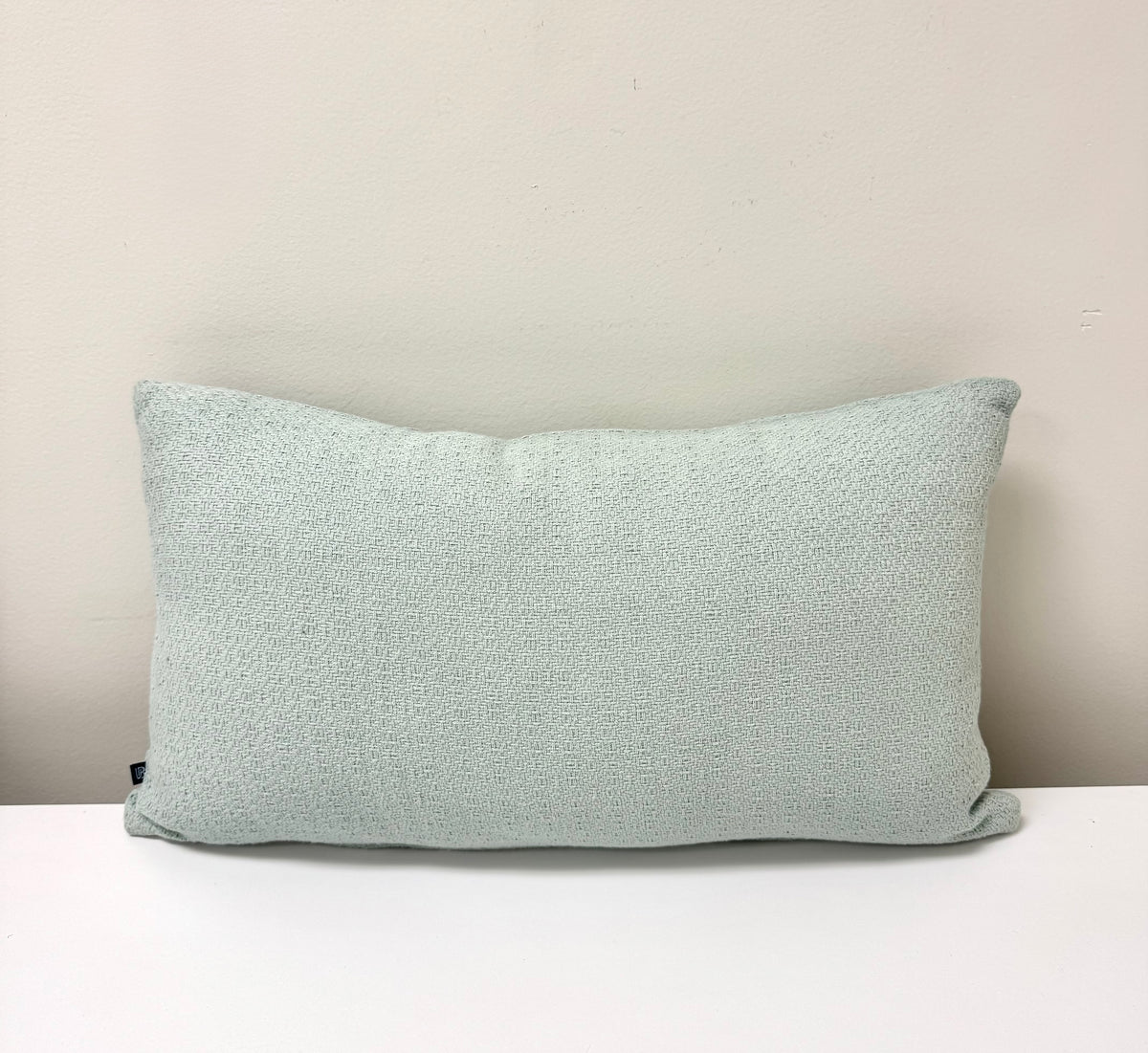 Pacific Blue Textured Cotton 11" x 21" Pillow