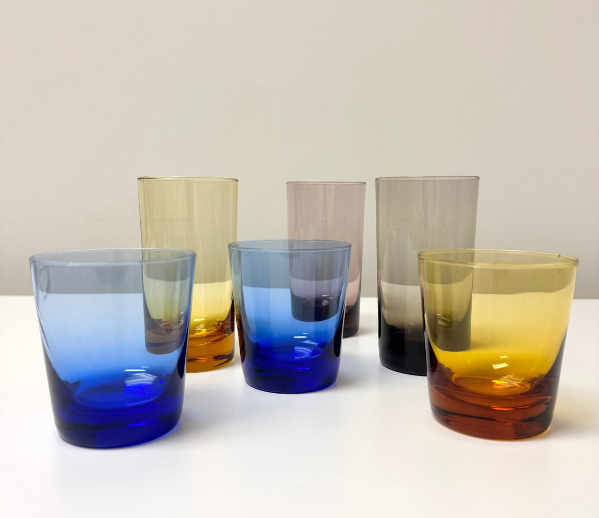 Multi-colour Glasses Set of 6