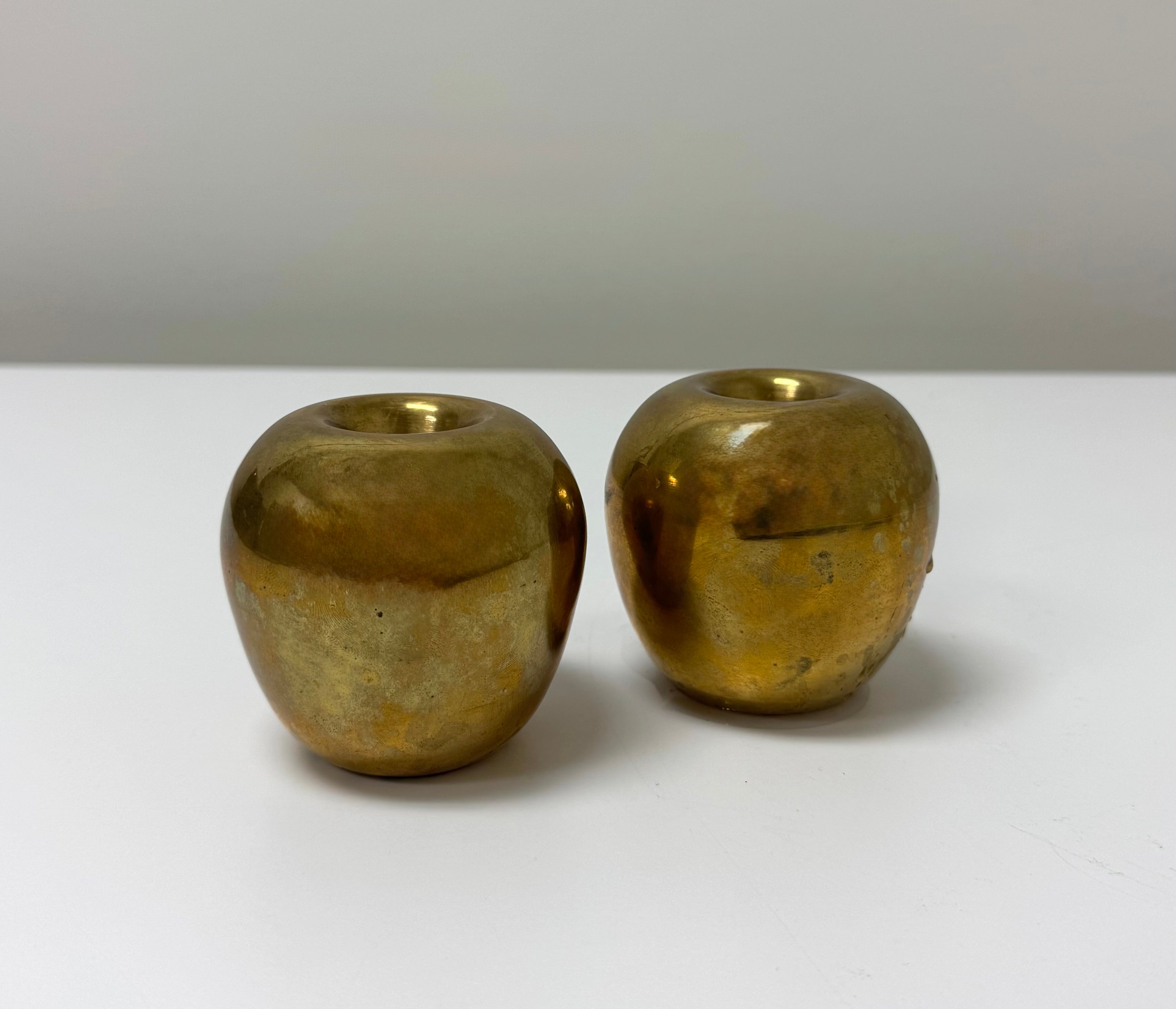 Brass Apples Set of 2