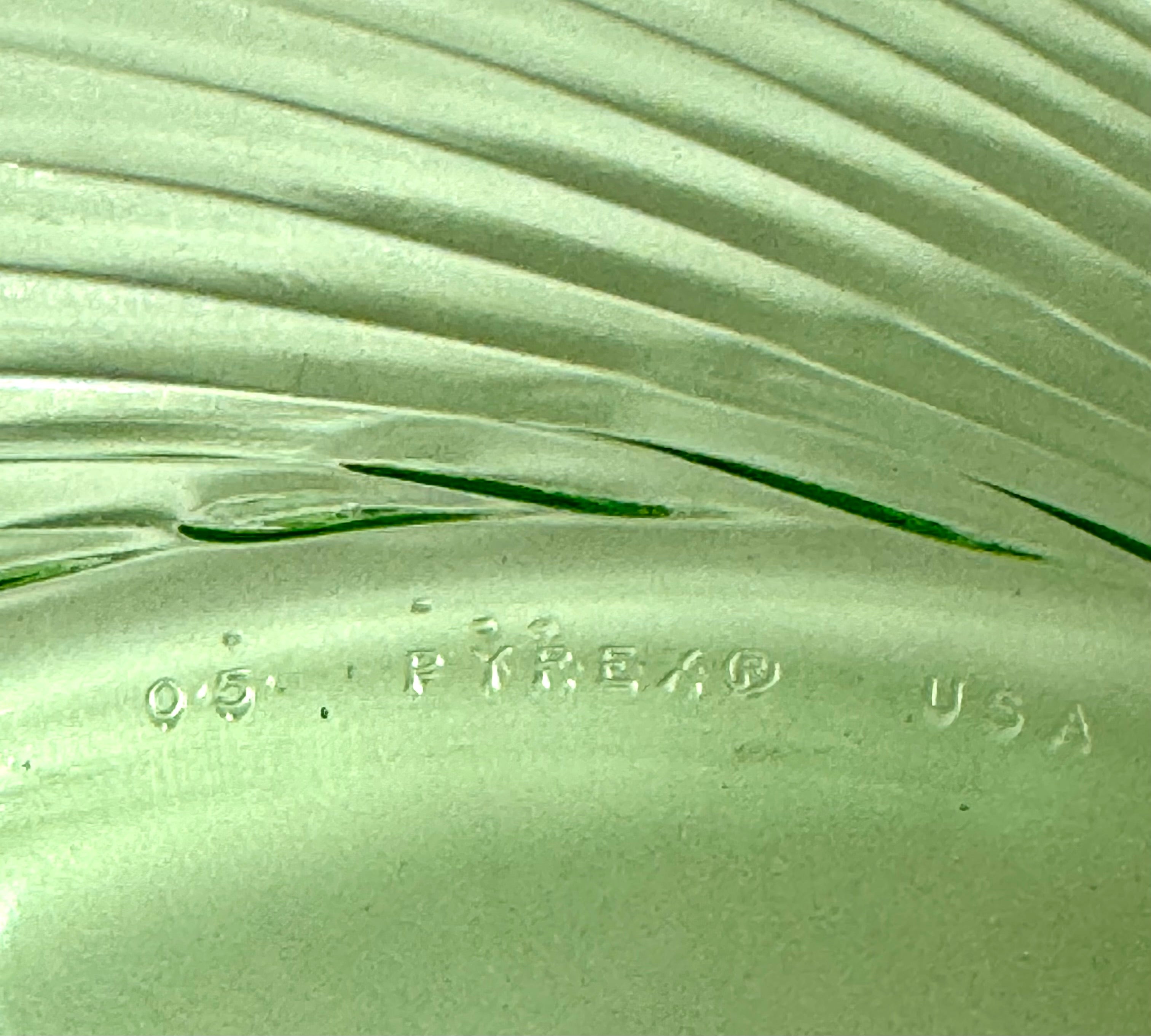 Vintage PYREX 'Festiva' Spring Green Swirl 12" Plates Set of 8