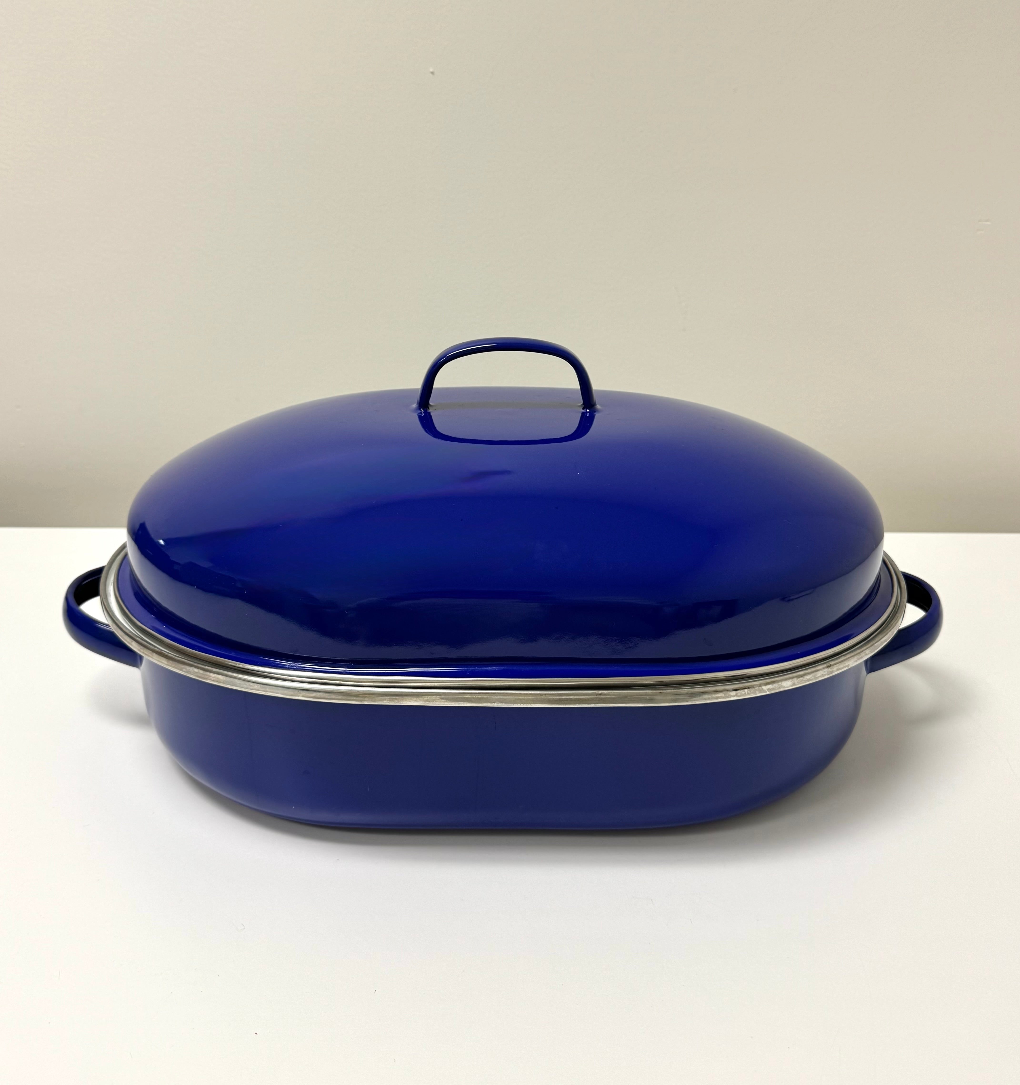 Cobalt Enamelware Roaster