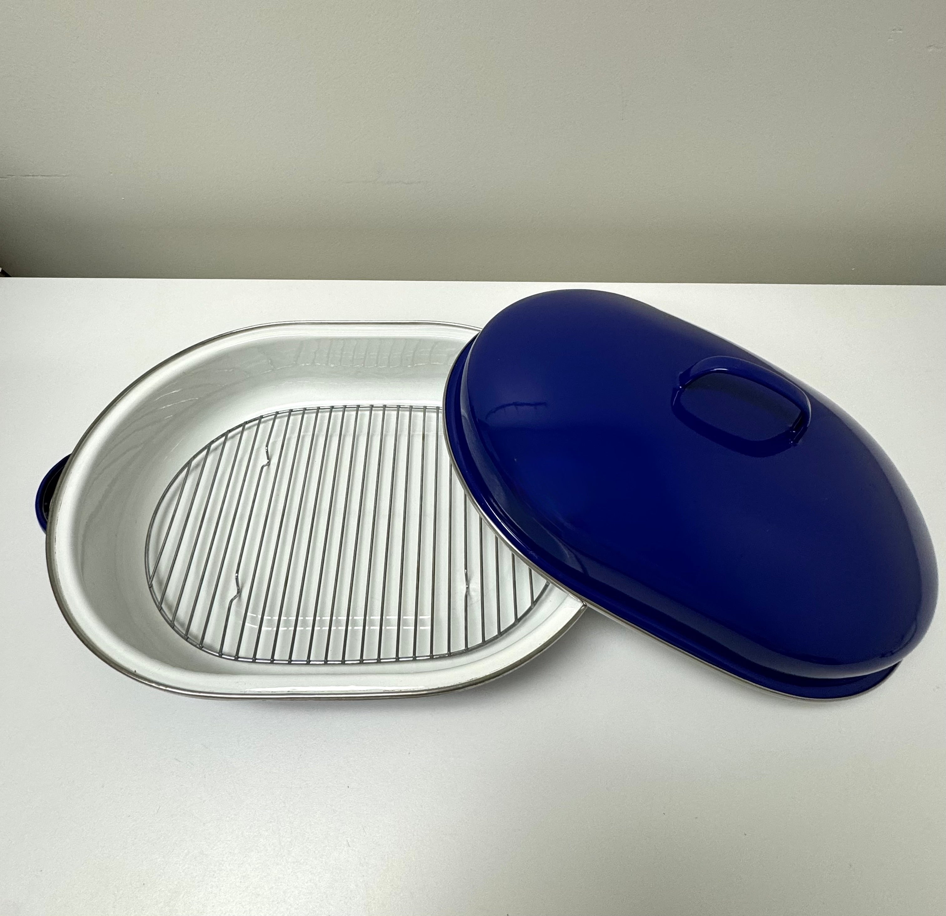 Cobalt Enamelware Roaster