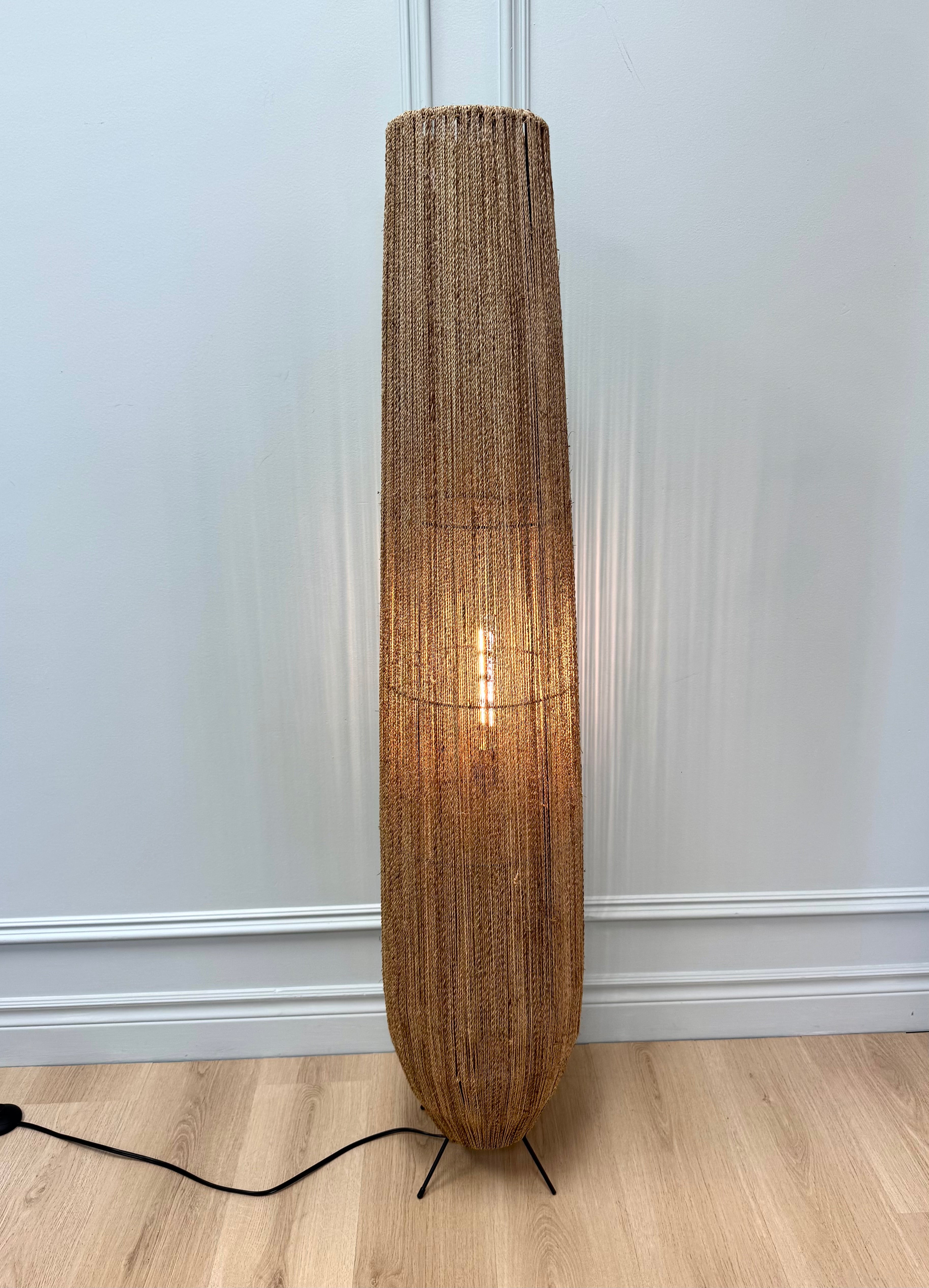 Natural Hemp Rope Floor Lamp