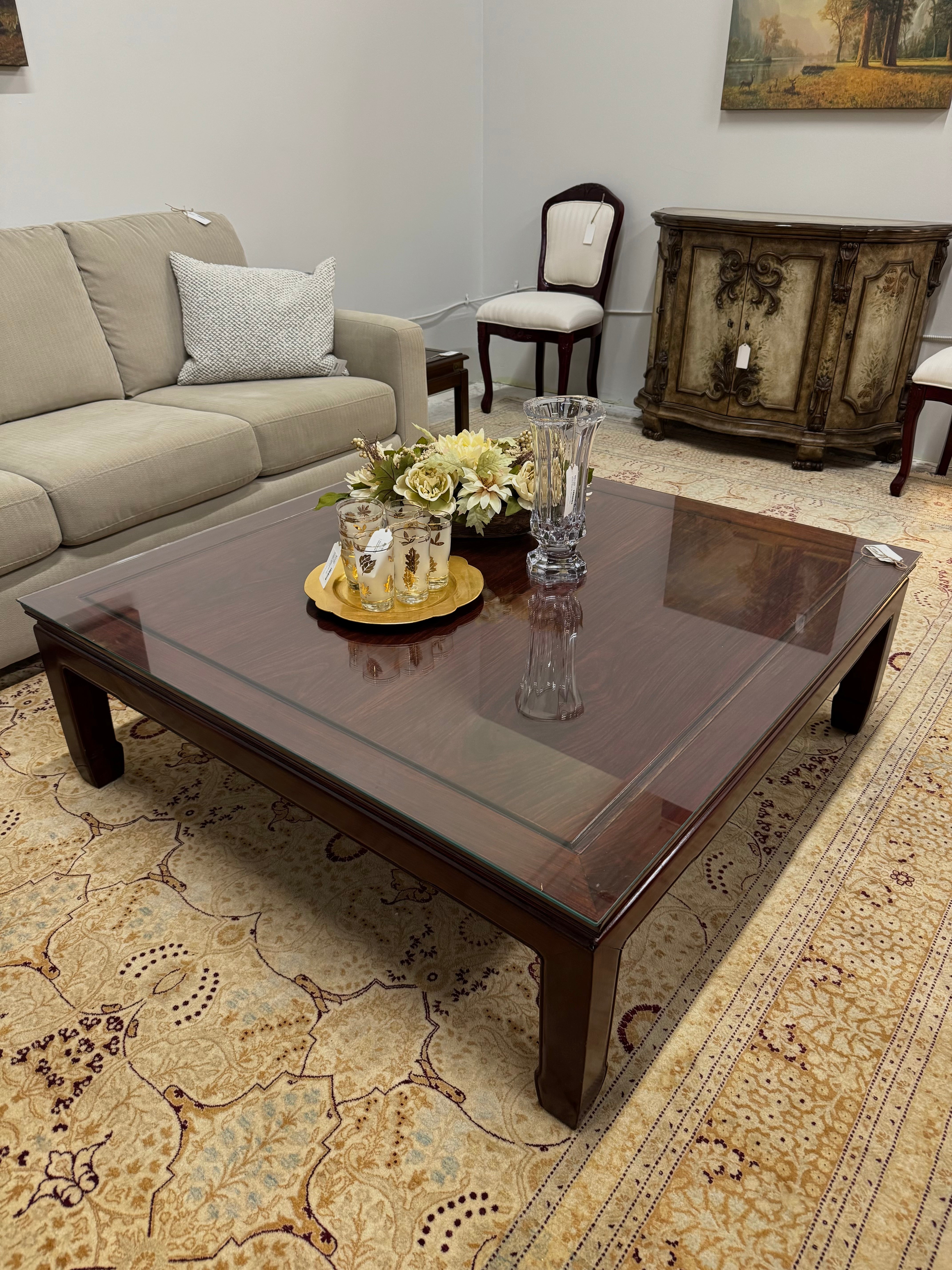 Vintage HENREDON 48" Coffee Table