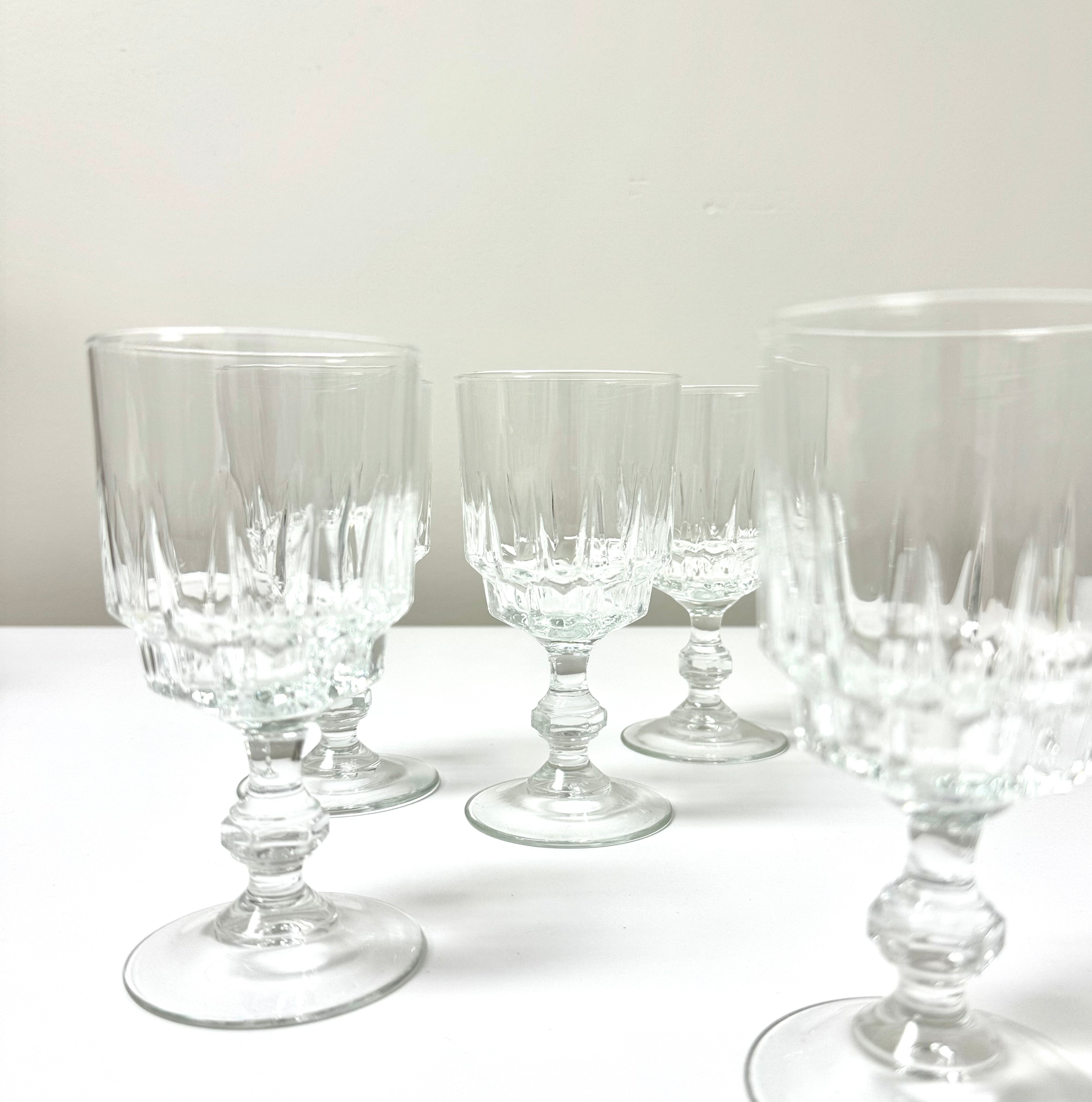 LUMINARC FRANCE Crystal Wine Glasses Set of 5