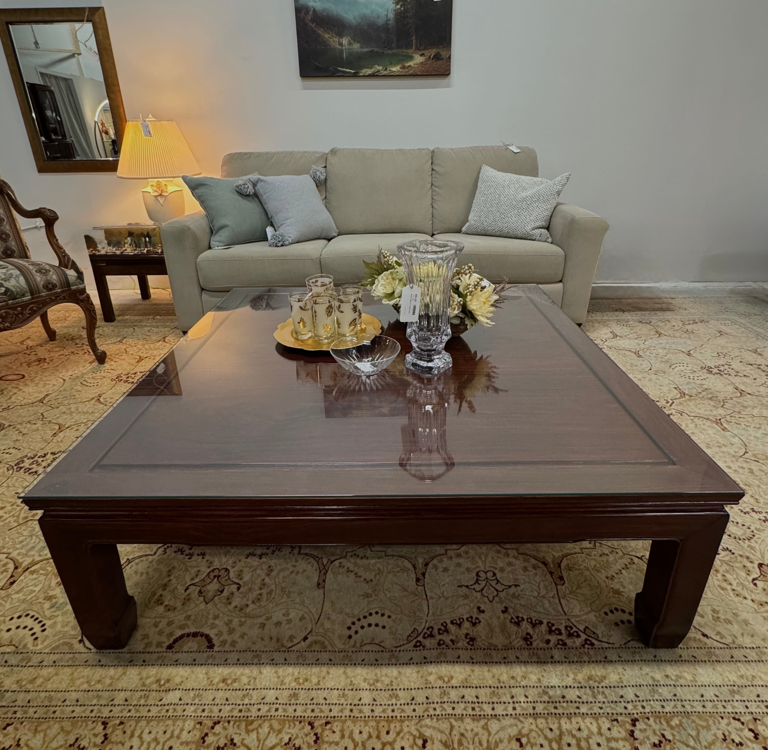 Vintage HENREDON 48" Coffee Table