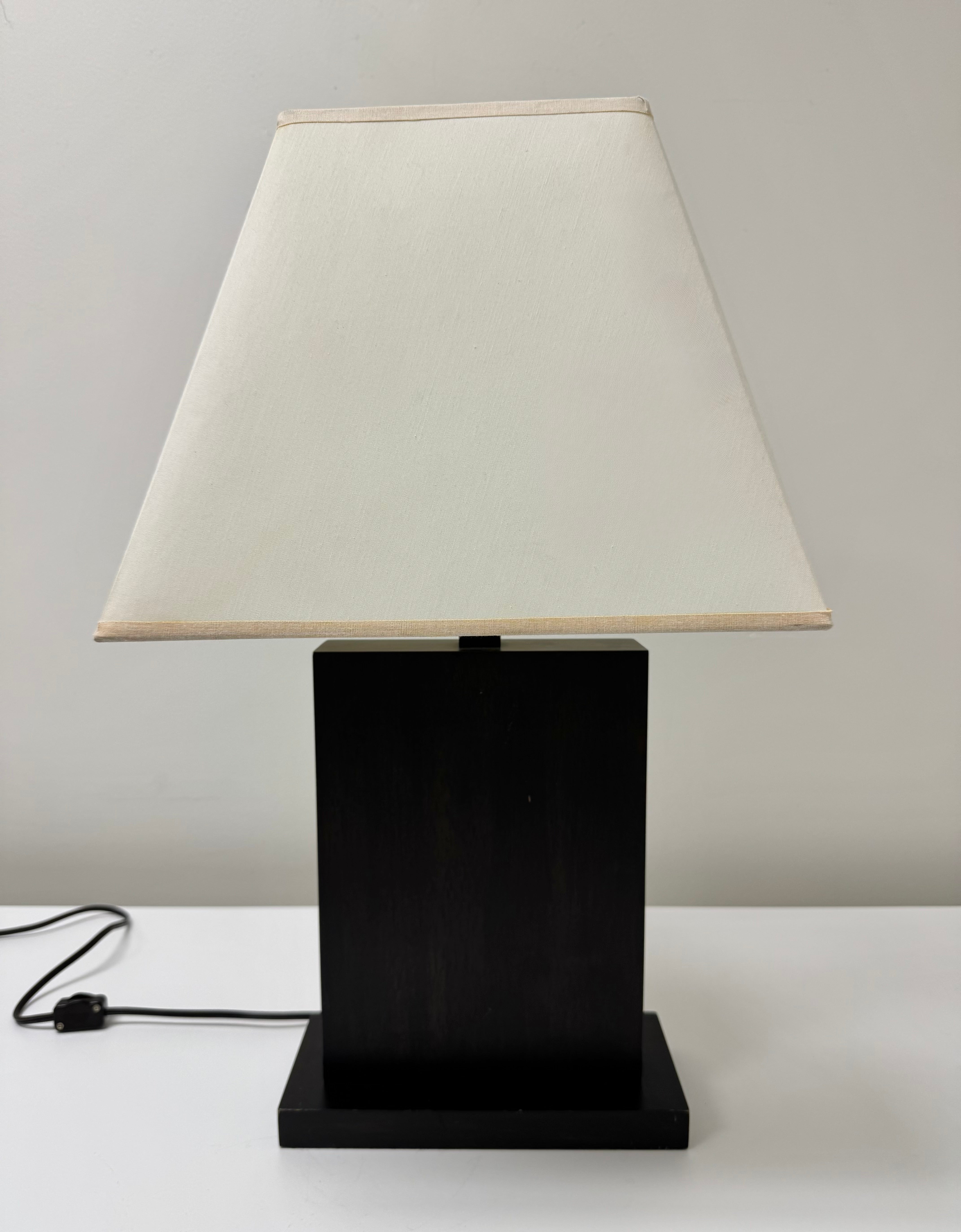 Ebony Block Lamp