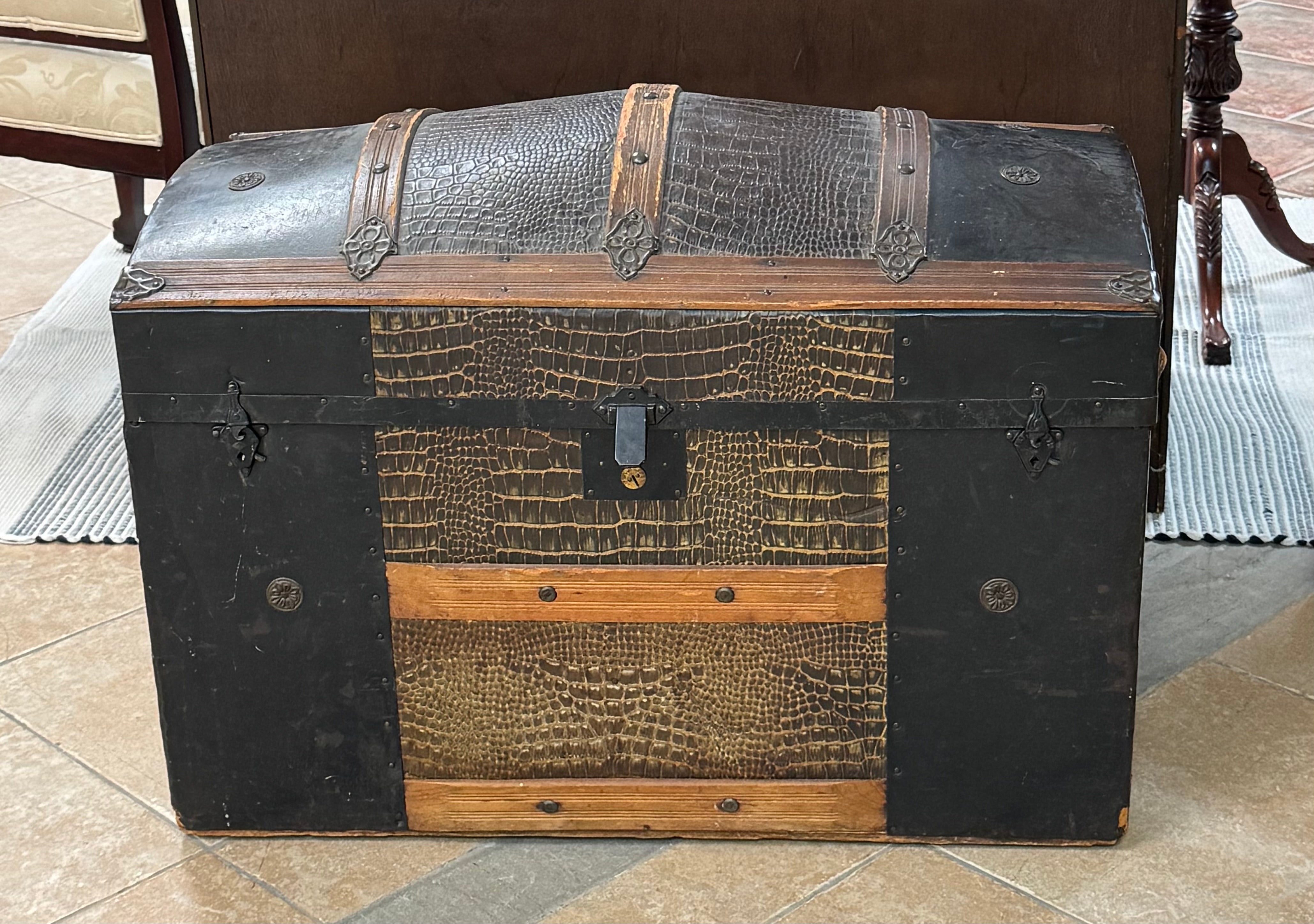 Antique Steamer Trunk
