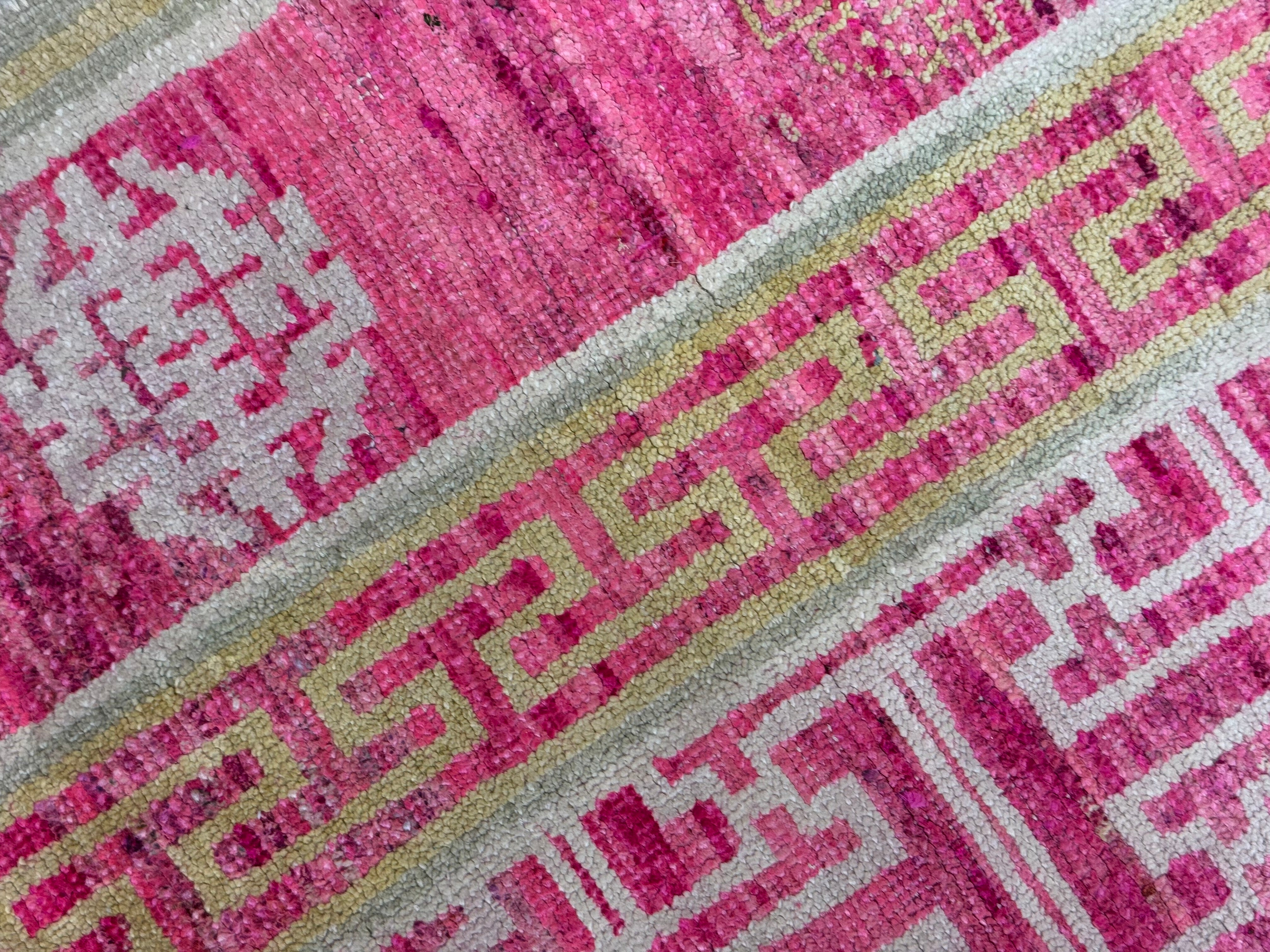 Pink Silk/Wool 12' x 10'-6" Rug