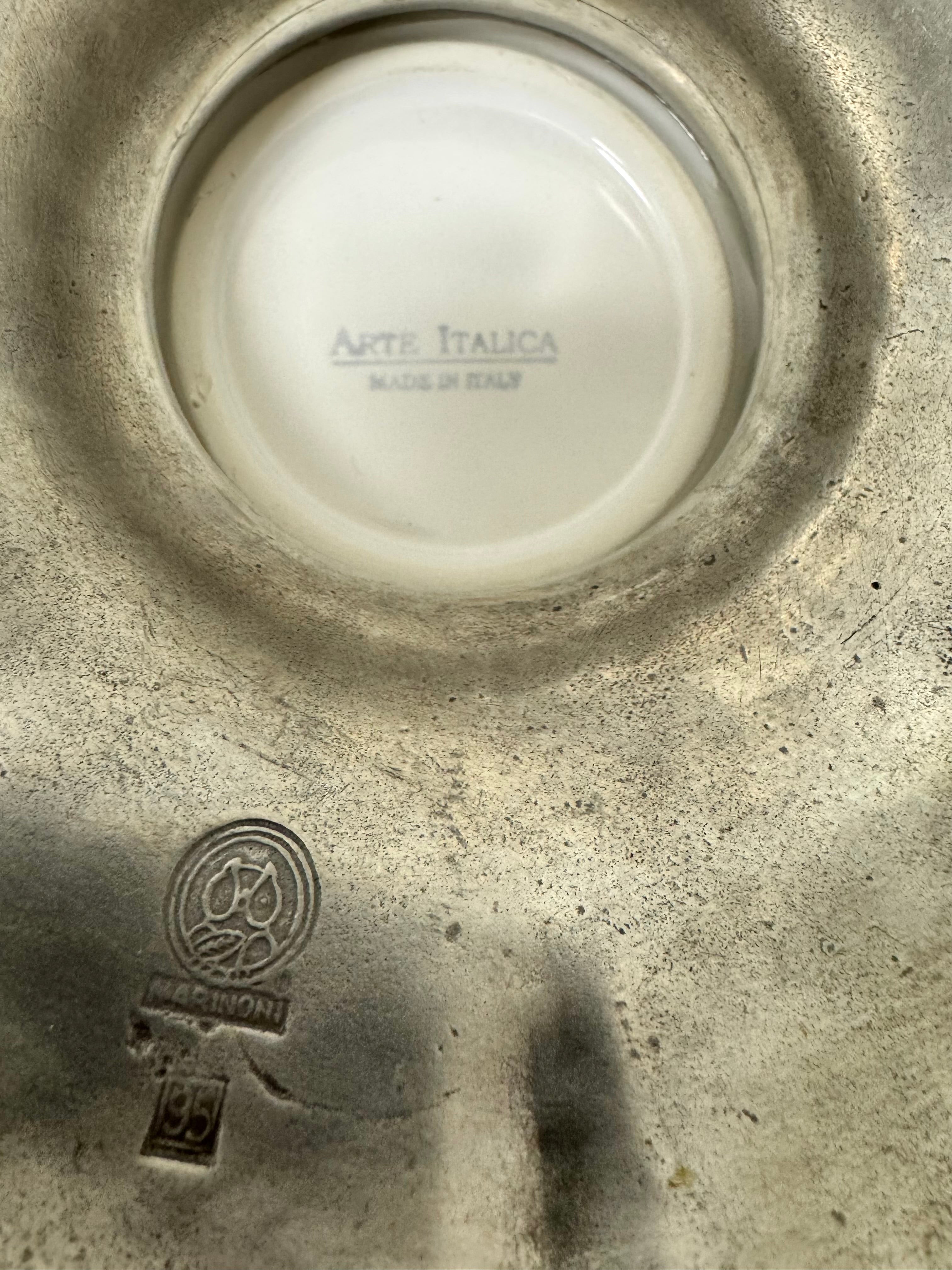 ARTE ITALICA 'Tuscan' Scalloped Footed Bowl