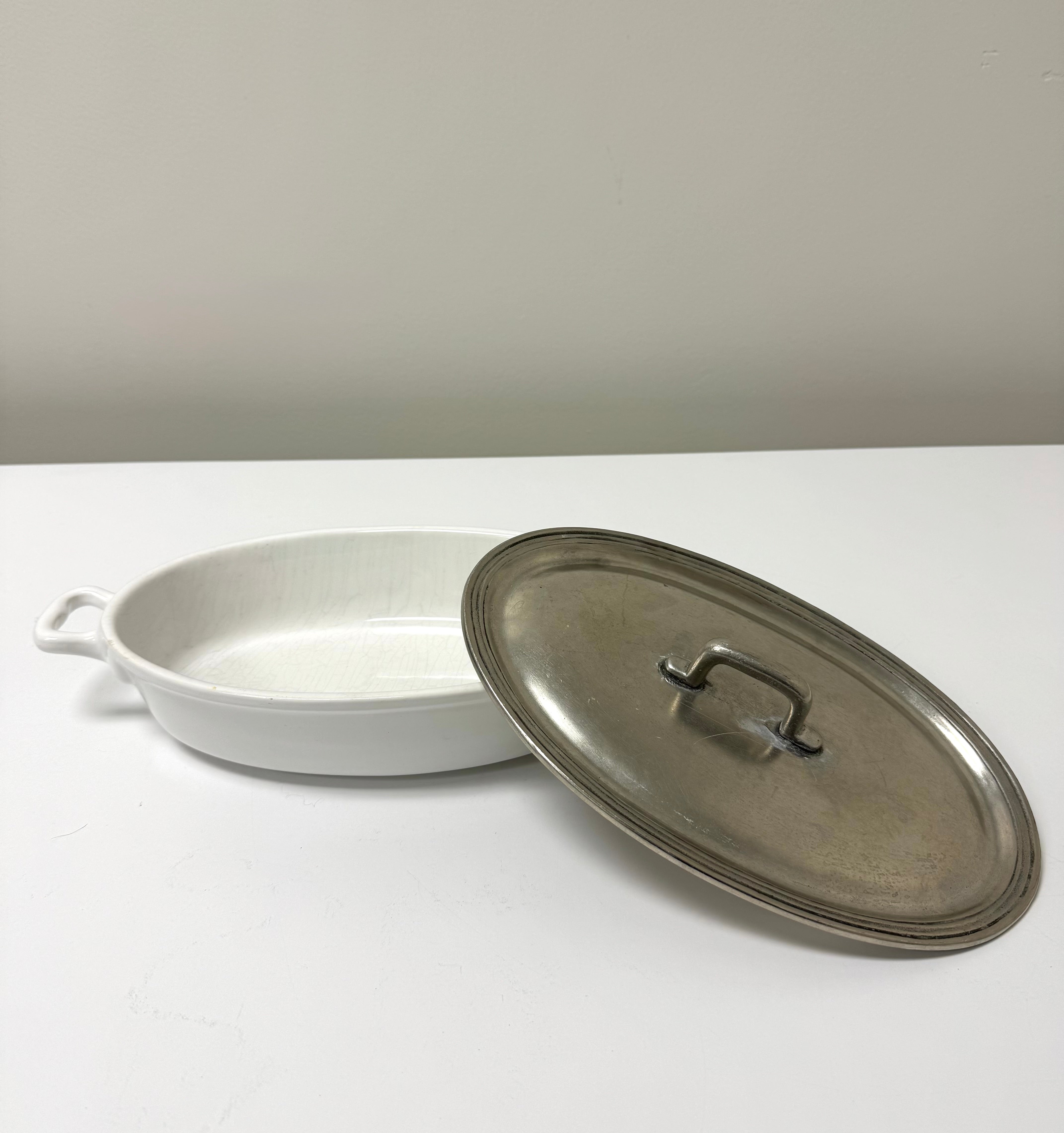 ARTE ITALICA 'Tuscan' Covered Oval Vegetable Bowl