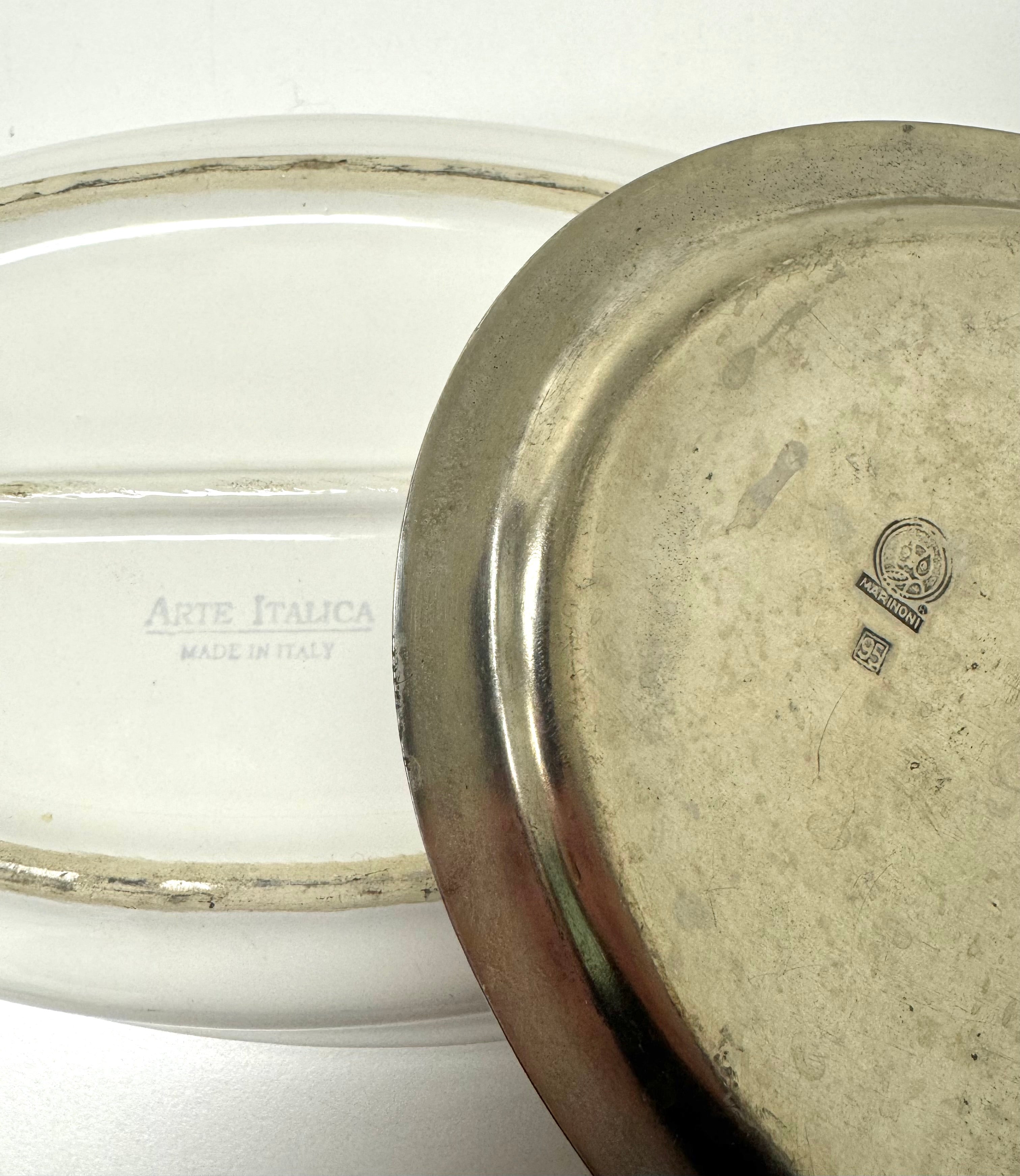 ARTE ITALICA 'Tuscan' Covered Oval Vegetable Bowl