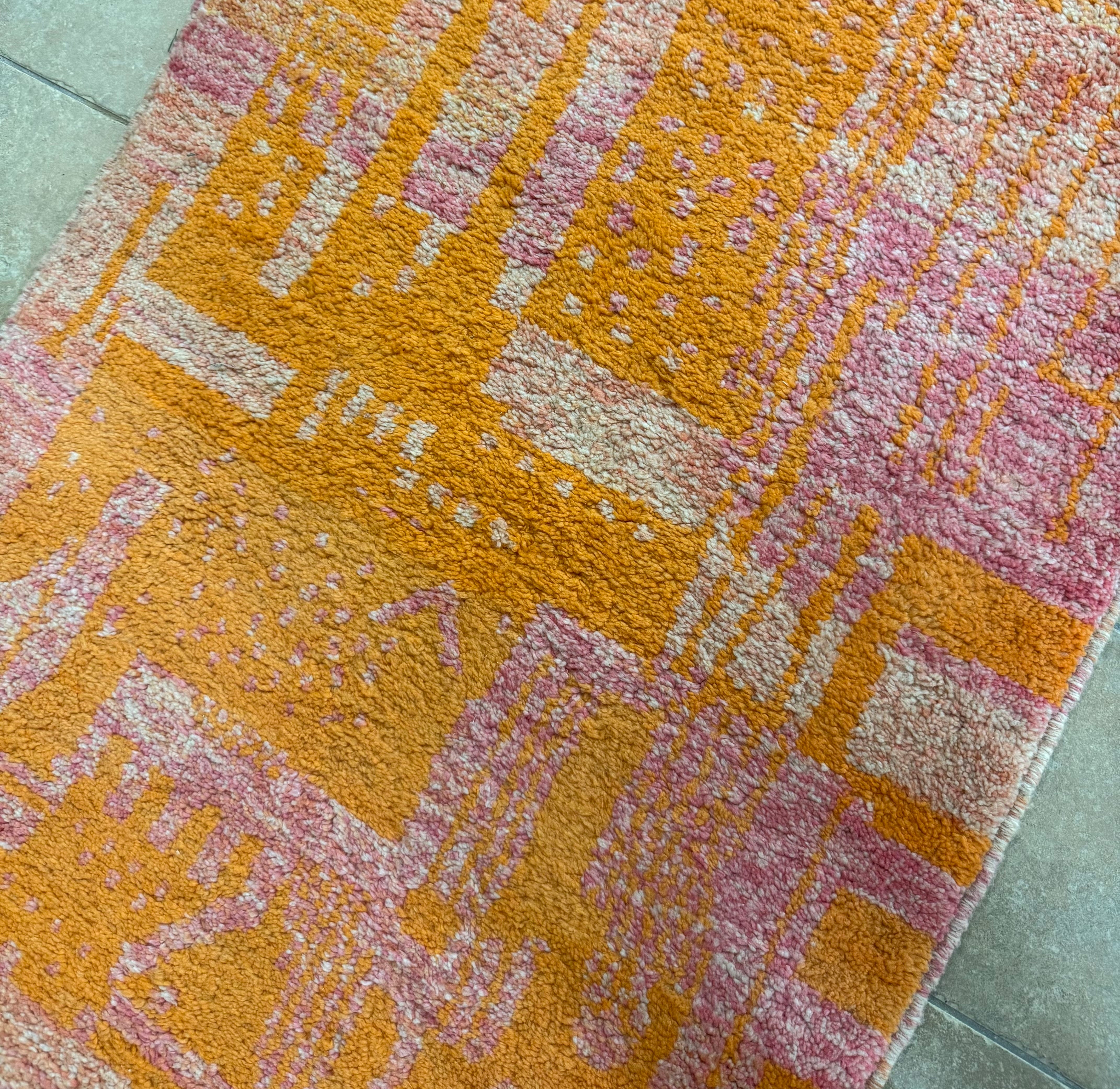 Moroccan Pink & Orange 13' x 42" Runner