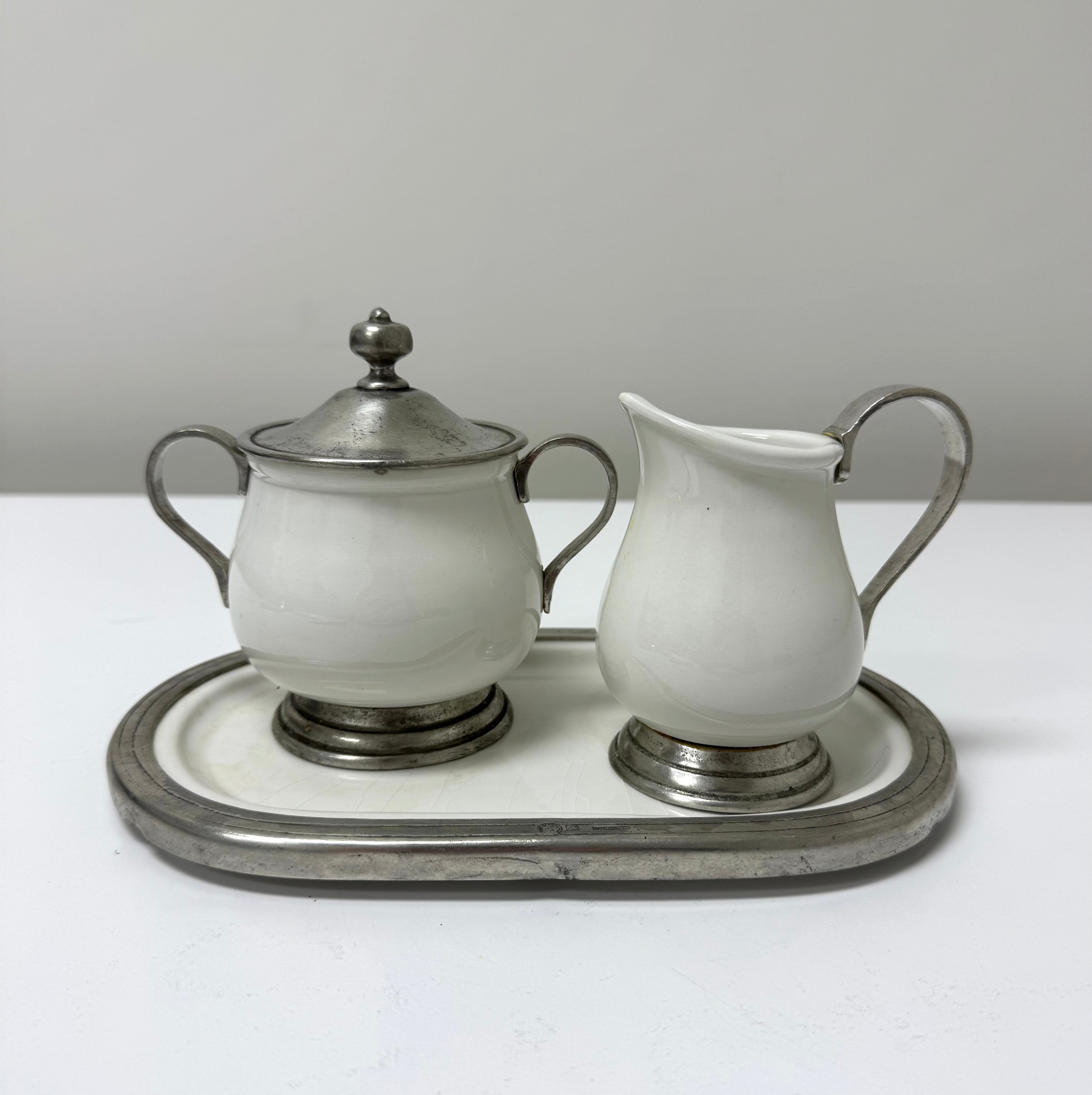 ARTE ITALICA 'Tuscan' Cream & Sugar with Tray