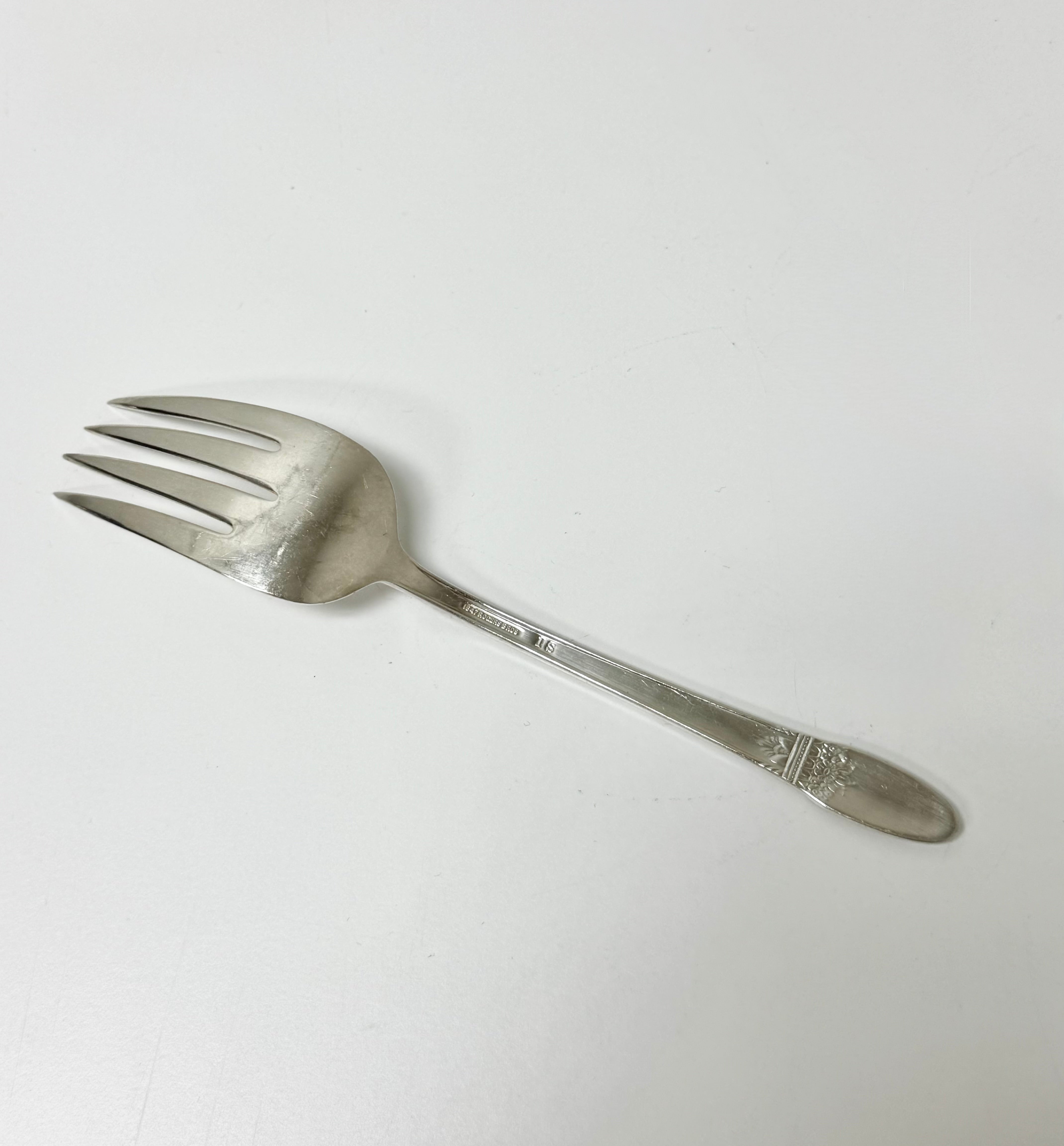 Vintage Silverplate Serving Fork