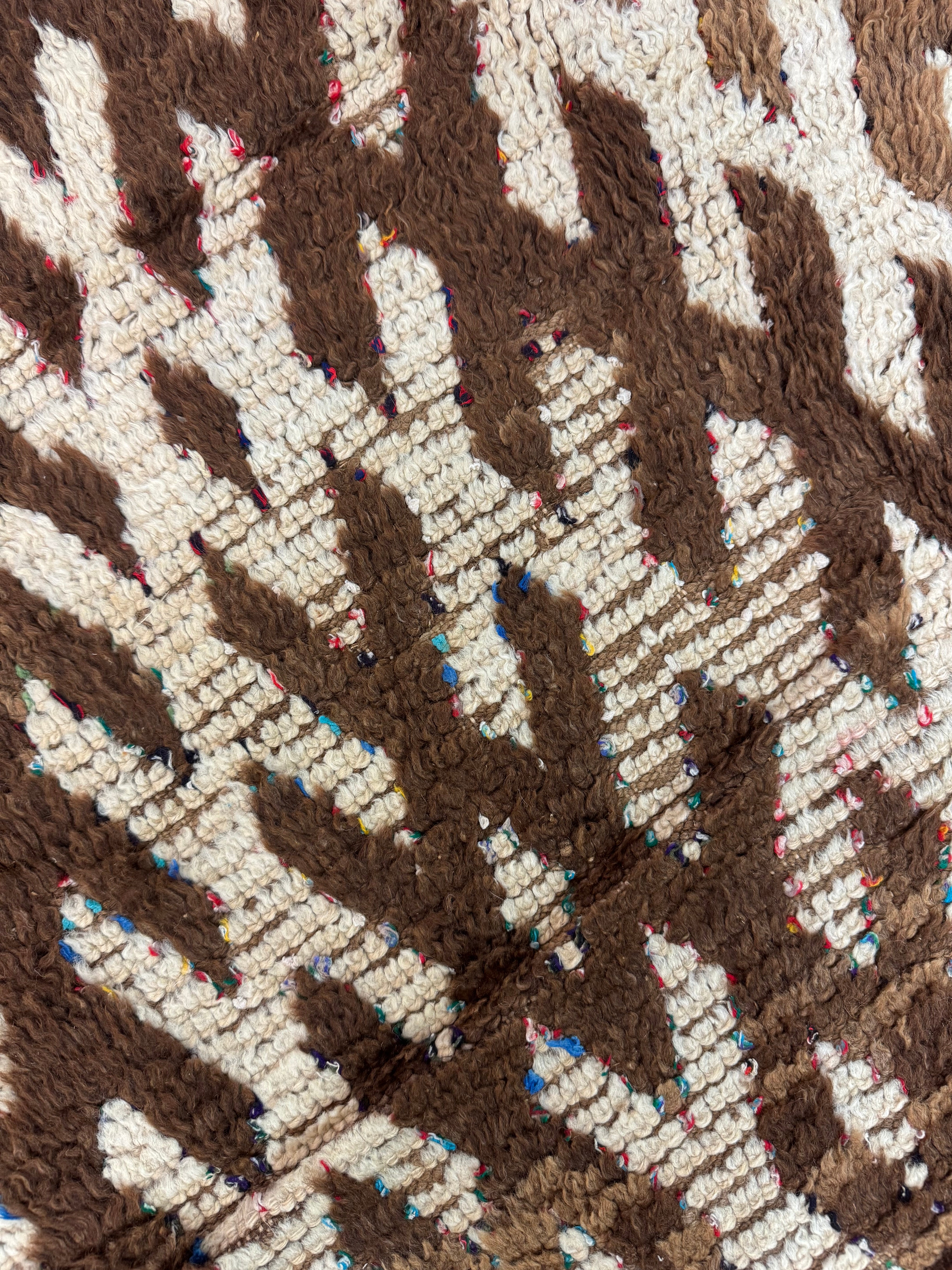 Morroccan Brown Geometric 5' x 3' Rug