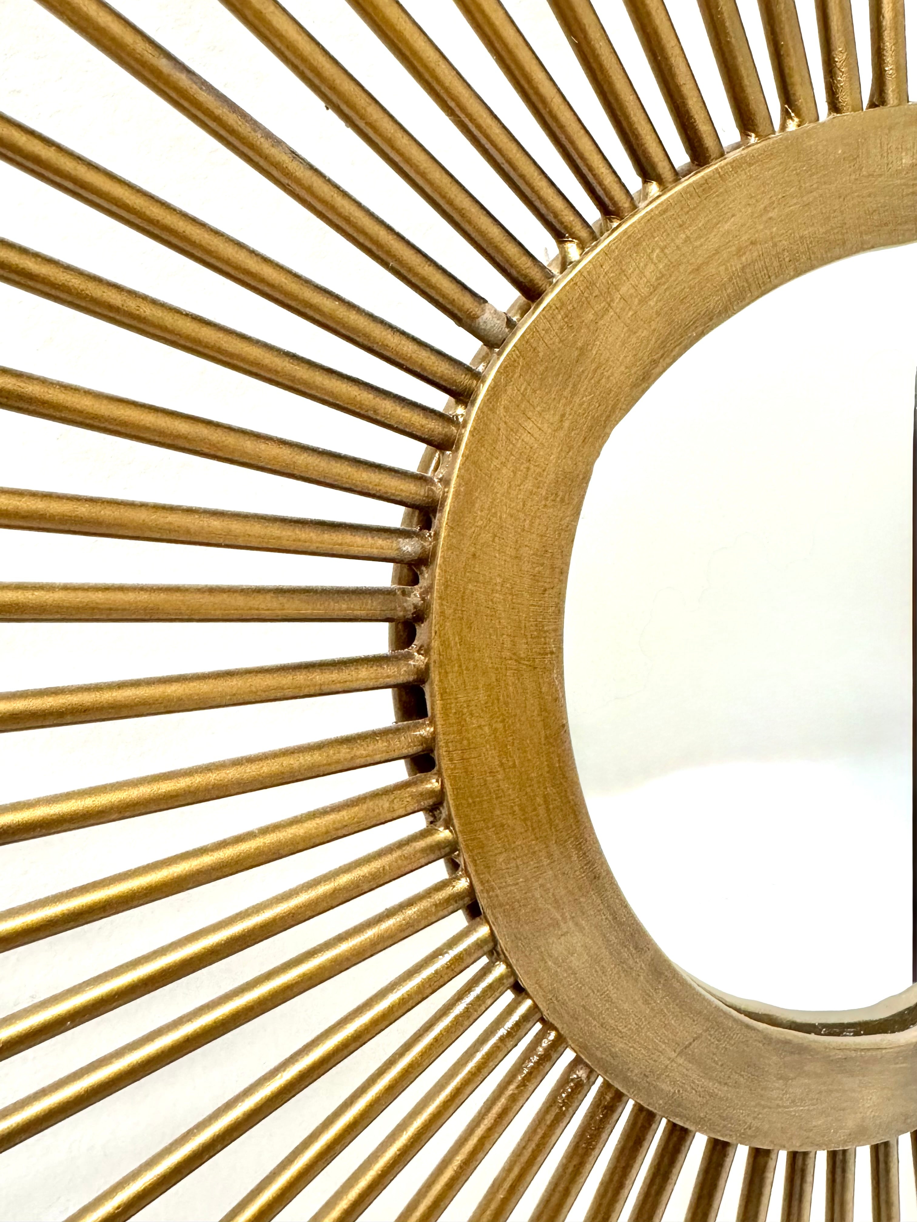 REN-WIL Matte Gold Sunburst Mirror