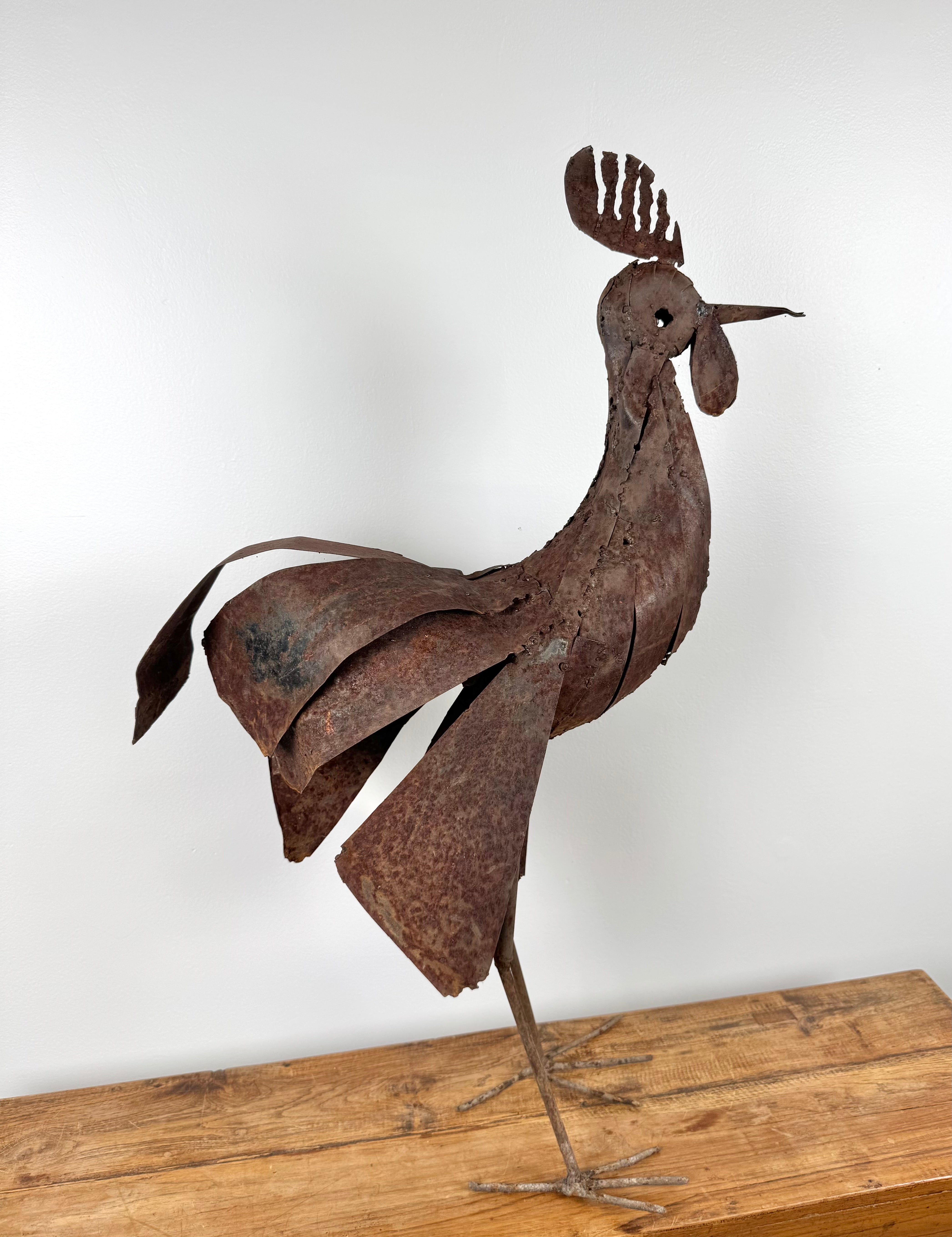 Rusted Metal Rooster