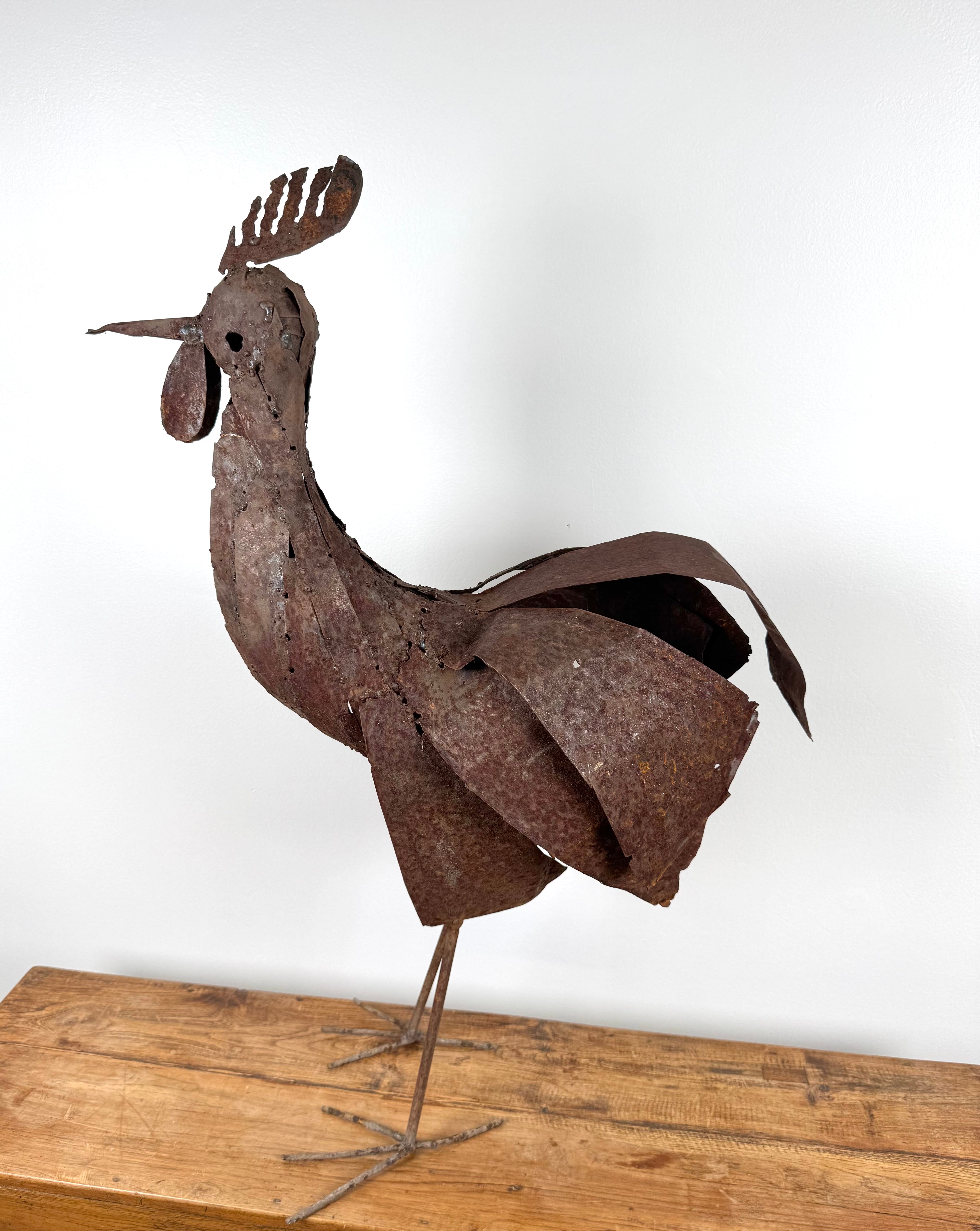 Rusted Metal Rooster