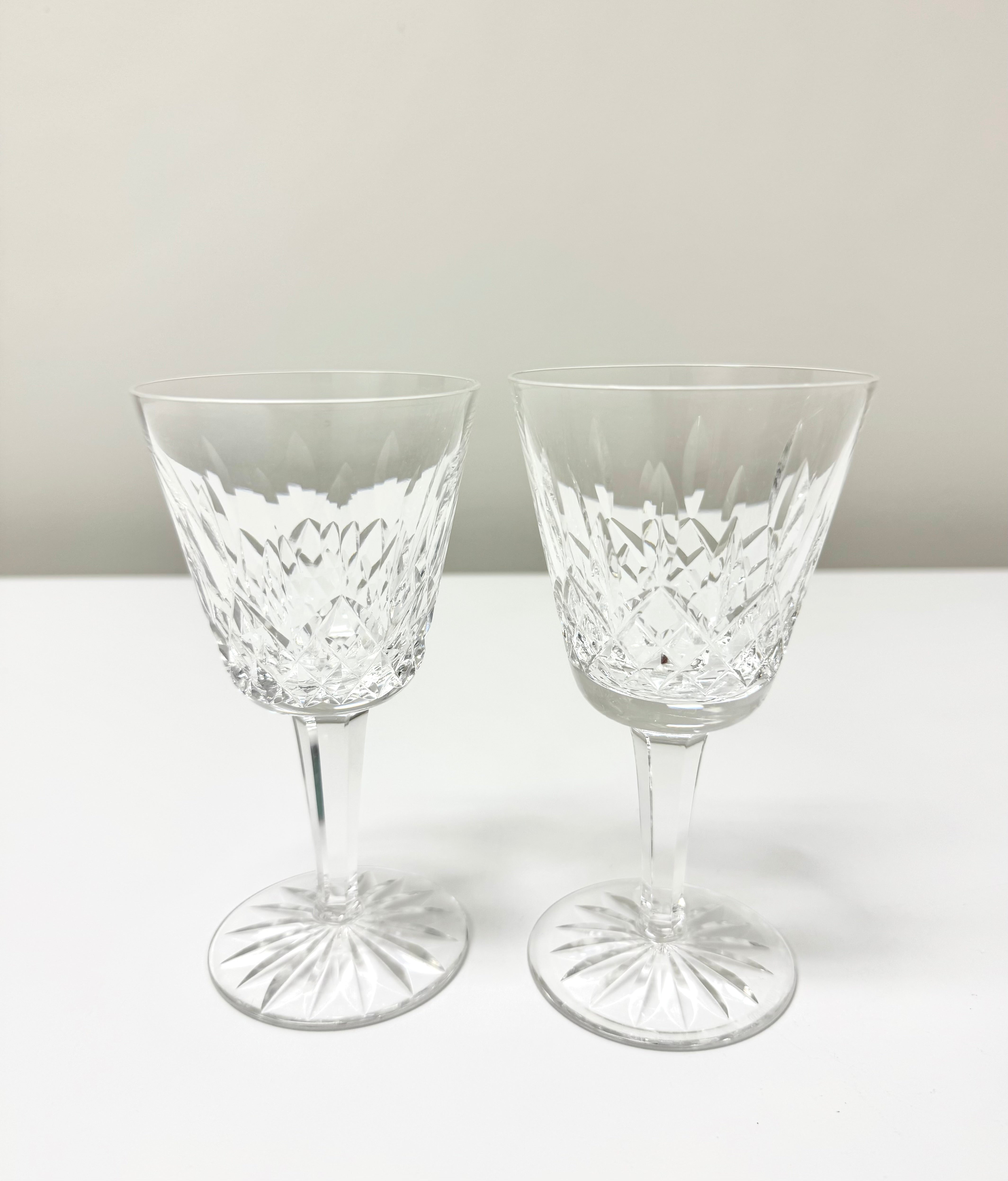 WATERFORD 'Lismore' Wine Glasses Set of 2