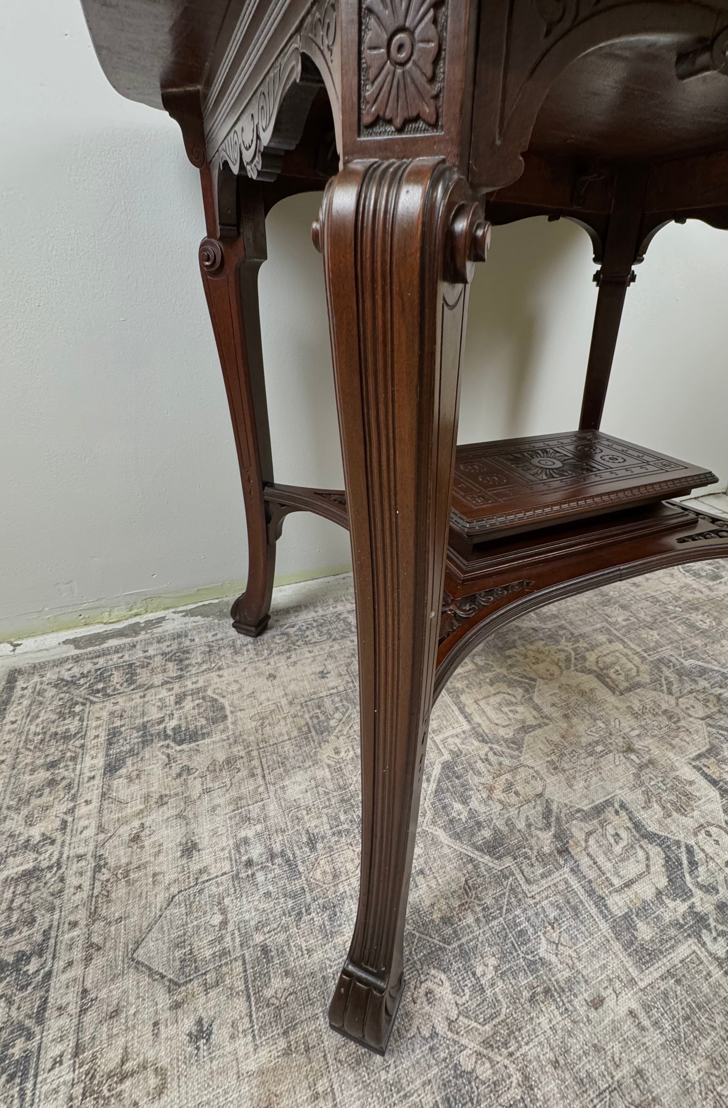 Carved Wood Table