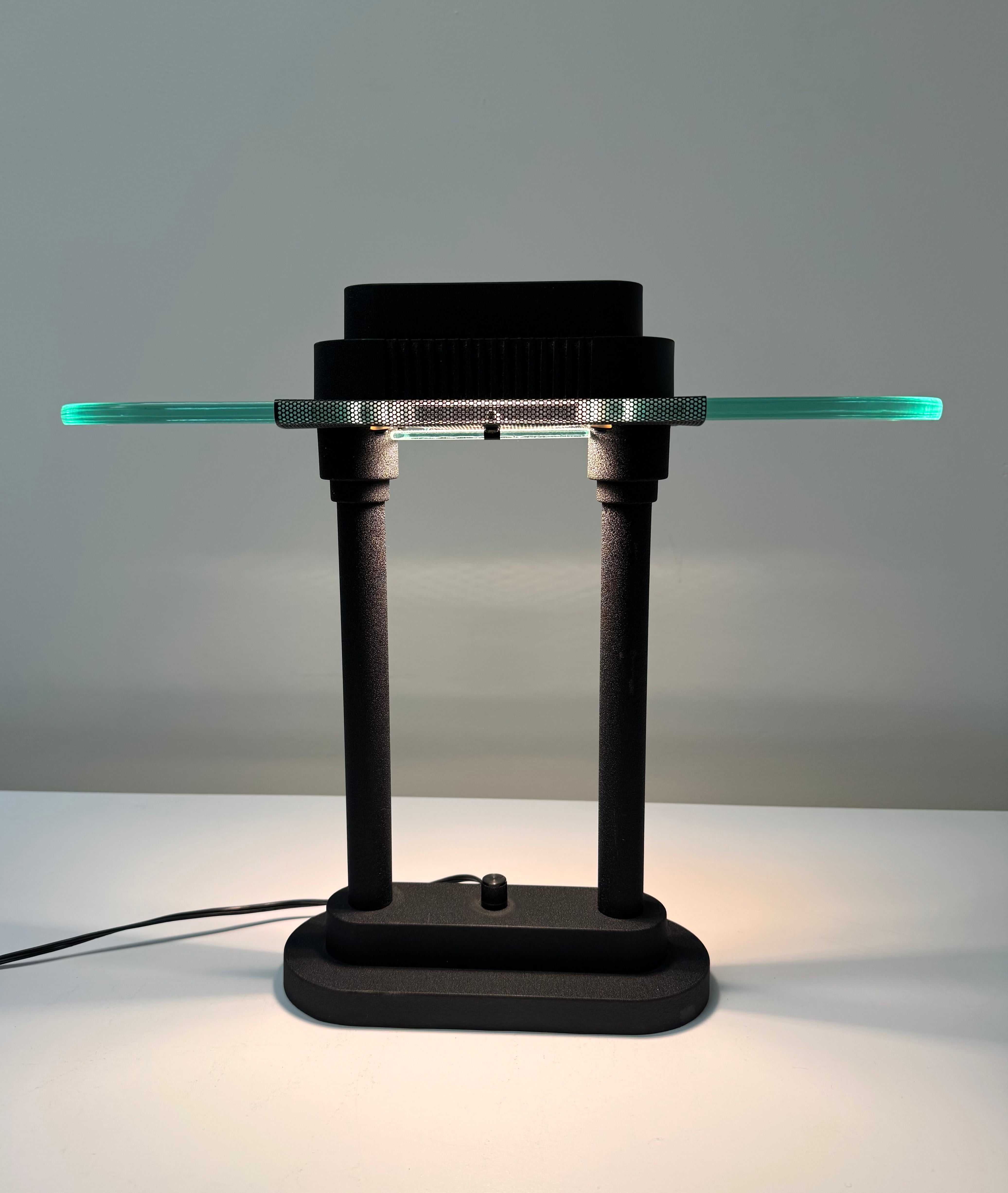 Vintage SONNEMAN Matte Black Desk Lamp