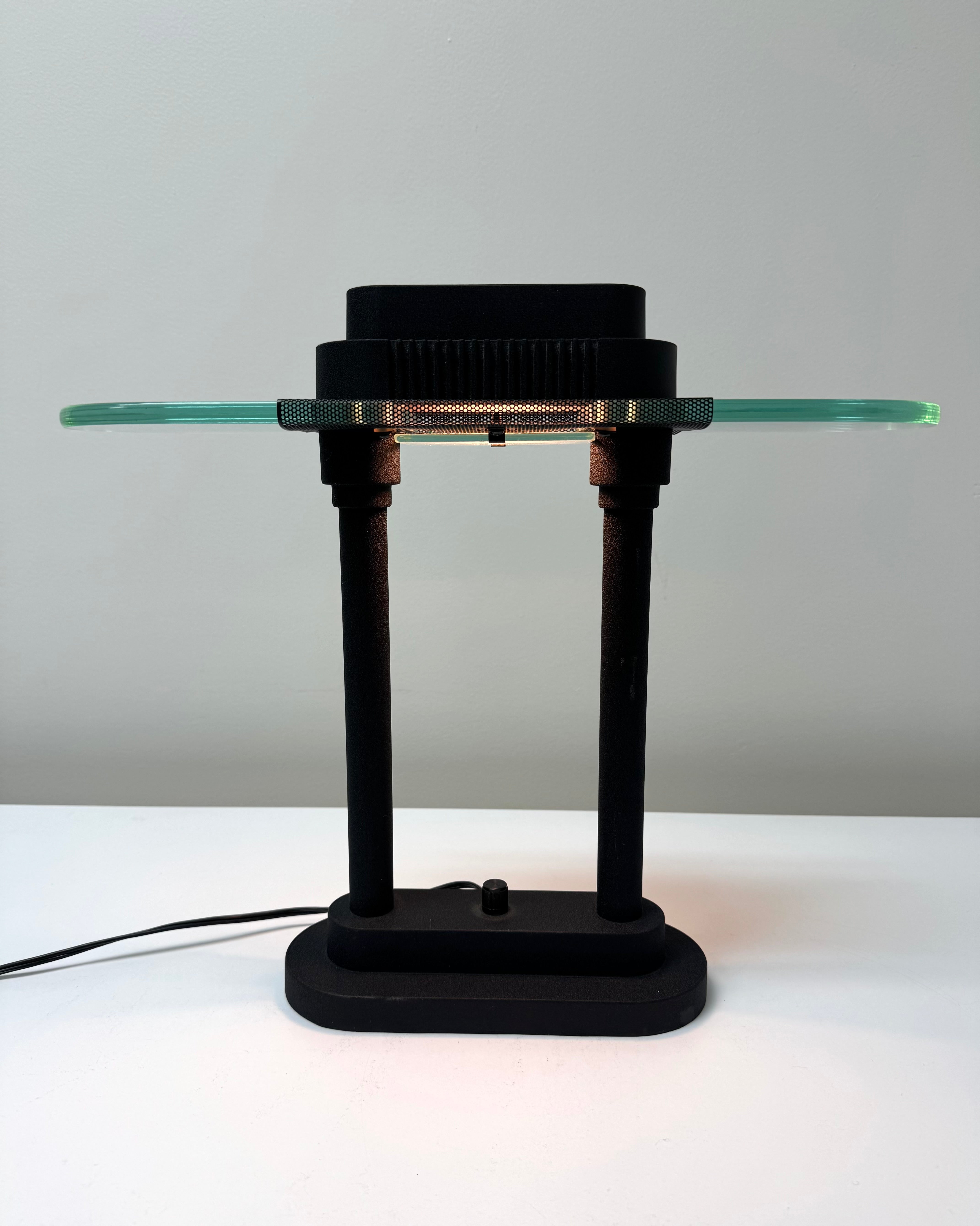 Vintage SONNEMAN Matte Black Desk Lamp