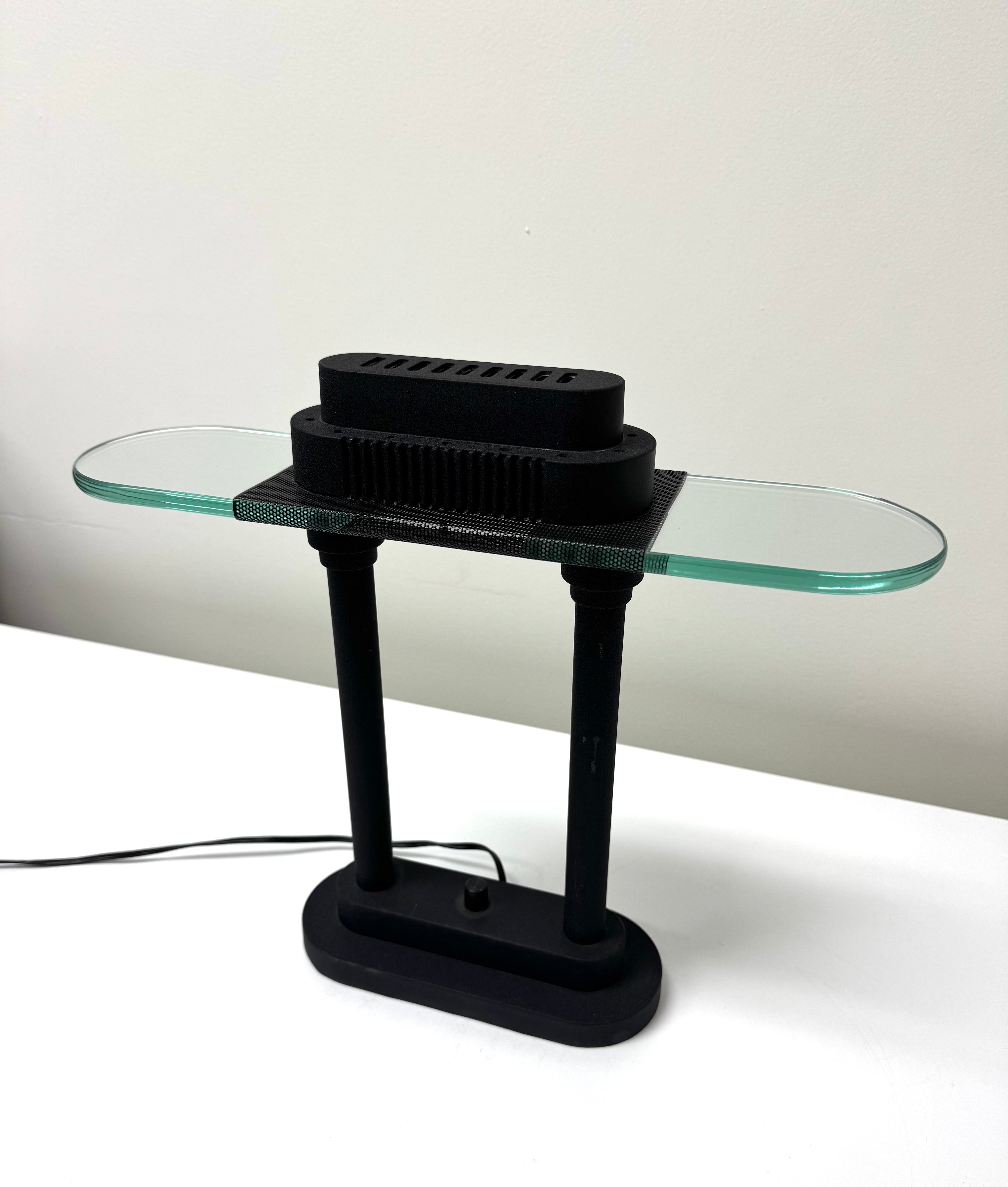Vintage SONNEMAN Matte Black Desk Lamp