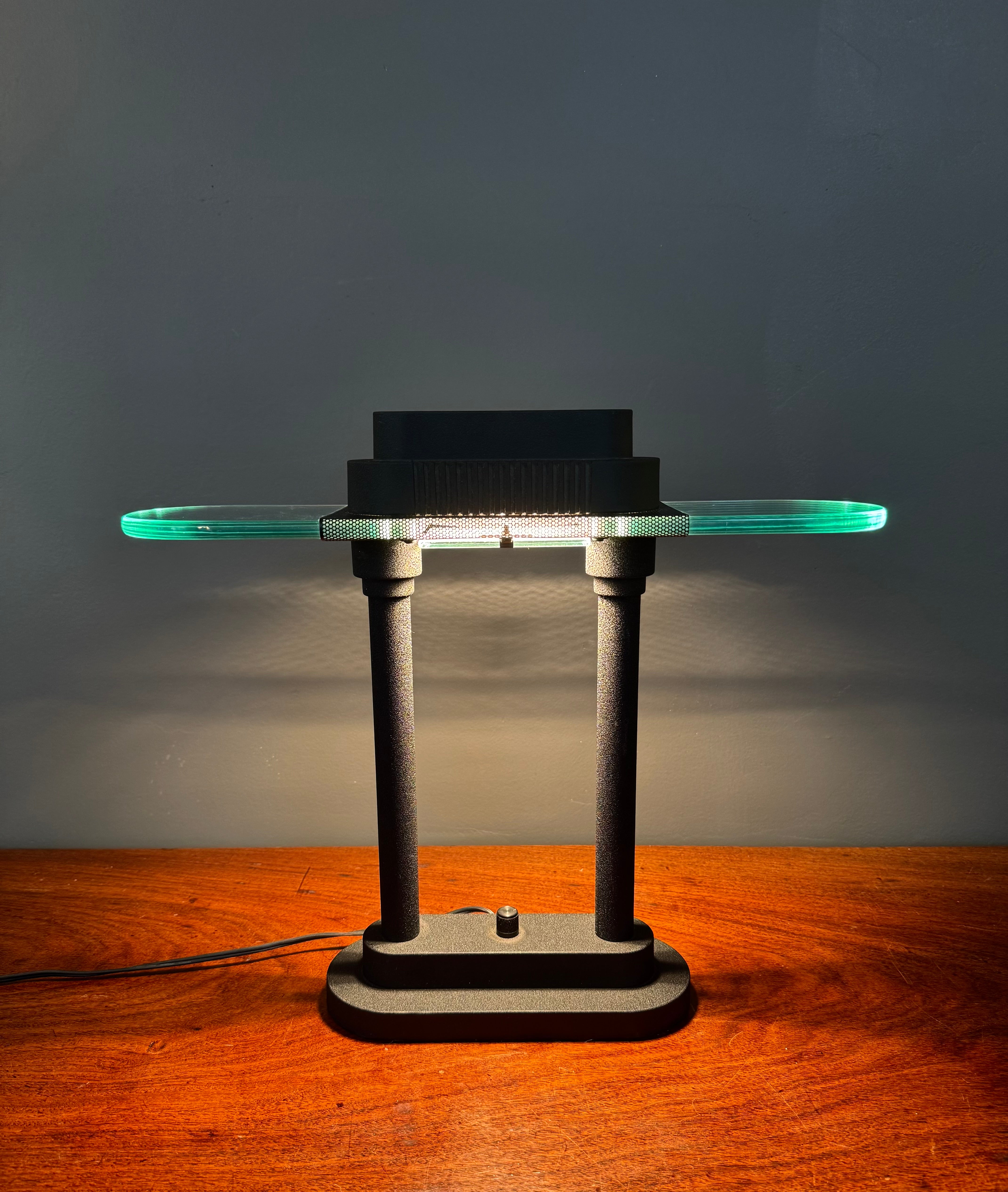 Vintage SONNEMAN Matte Black Desk Lamp