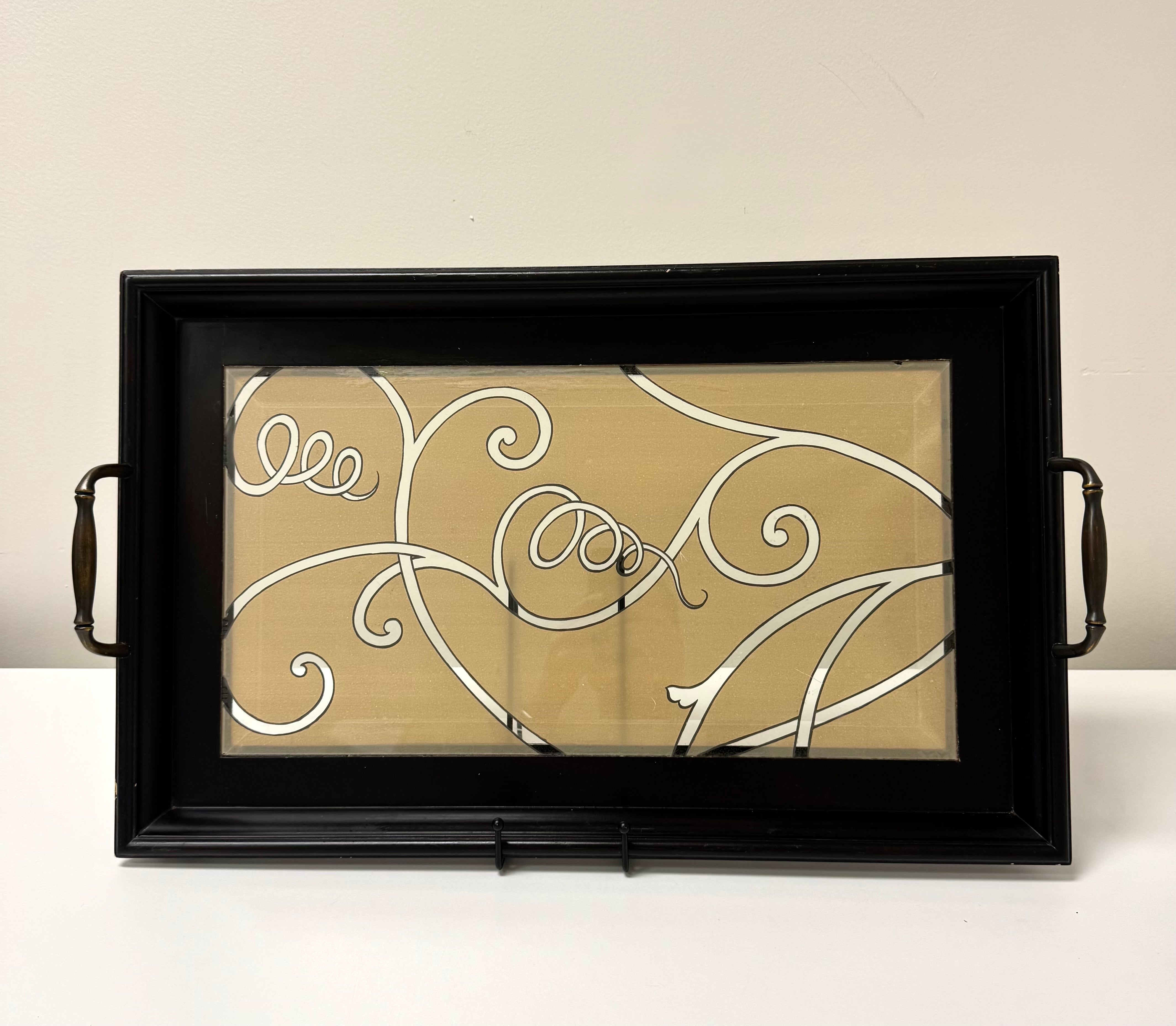 BOMBAY Glass Swirl Tray