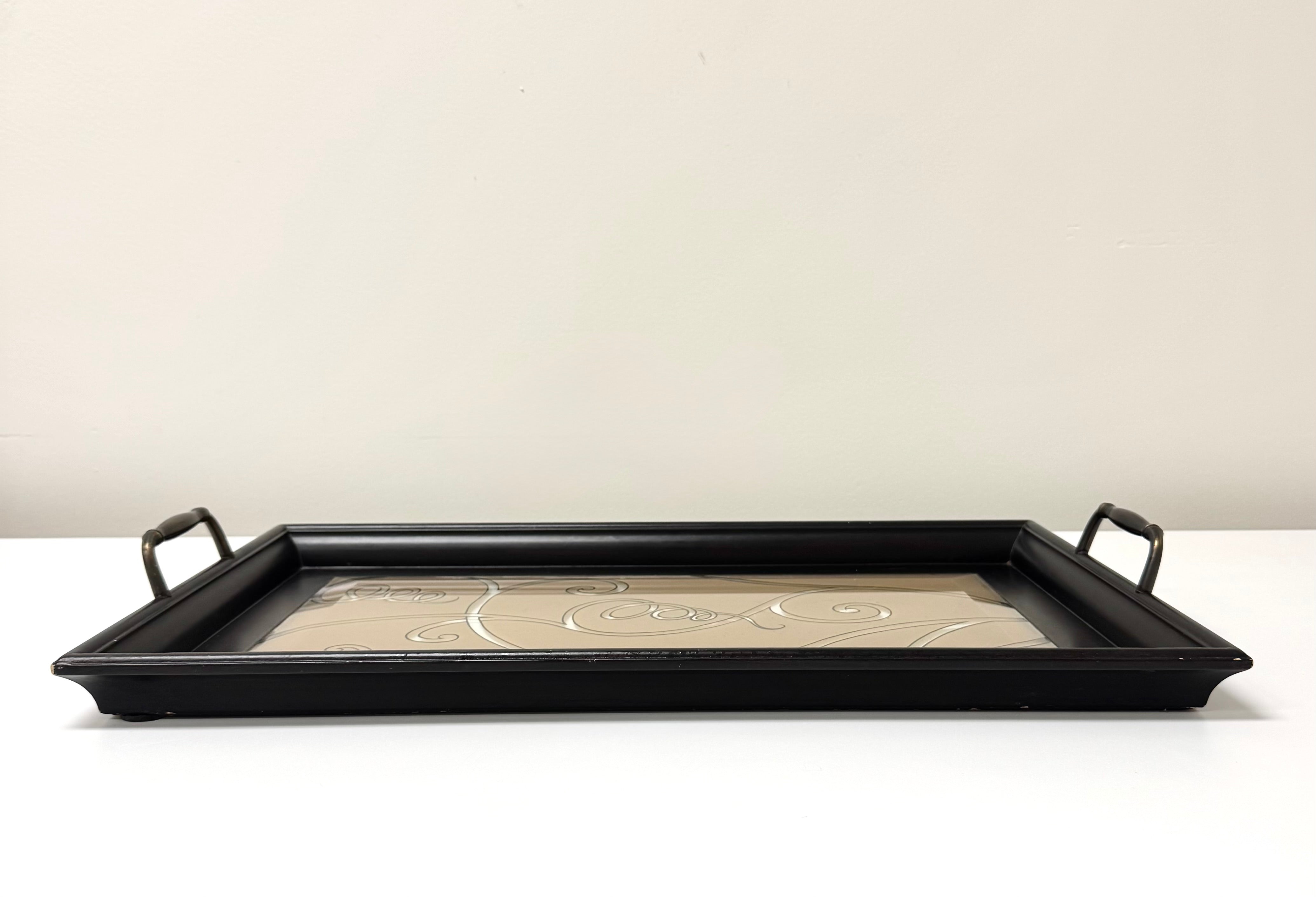 BOMBAY Glass Swirl Tray