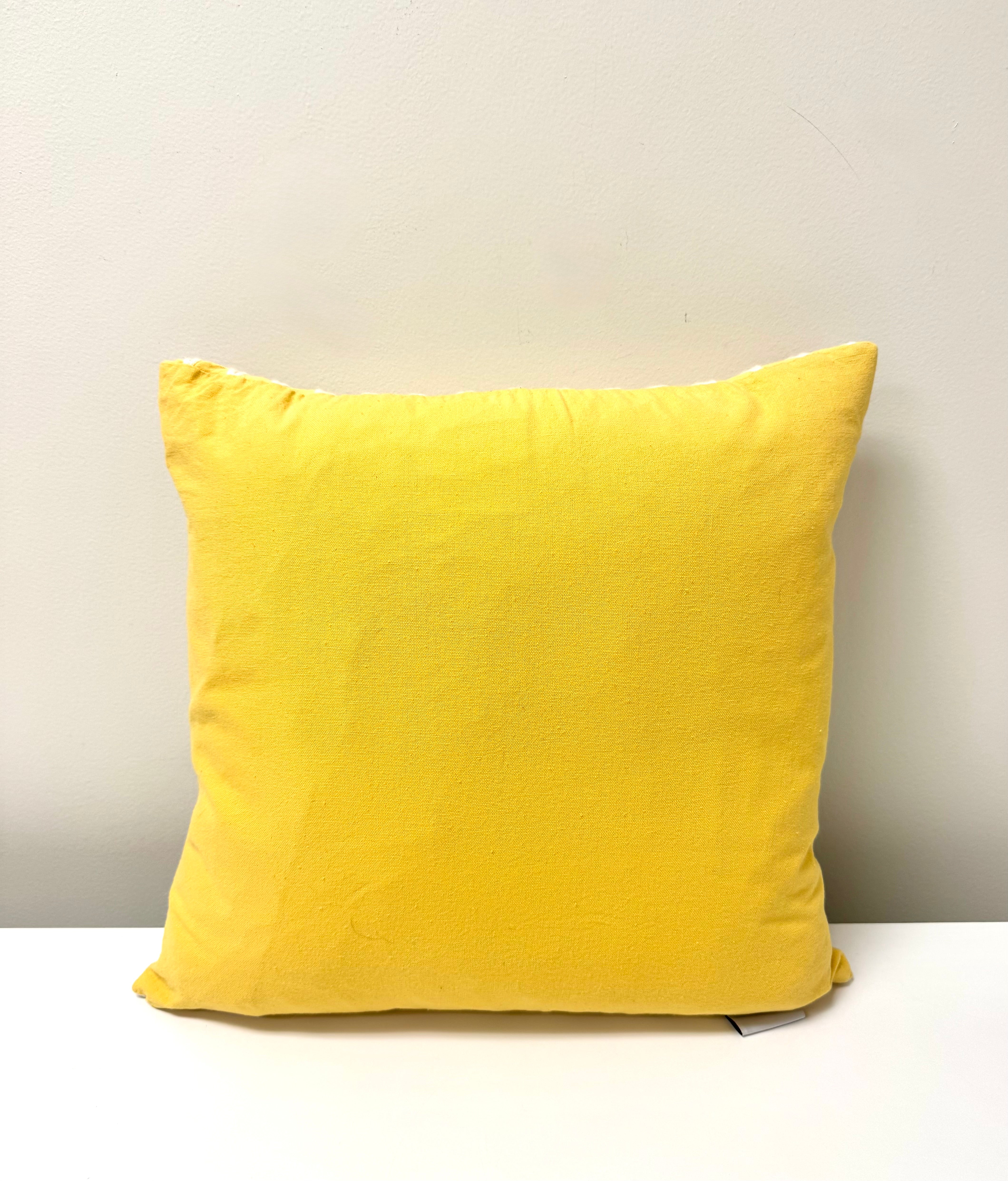 Sunflower Yellow Trellis 17" Pillow