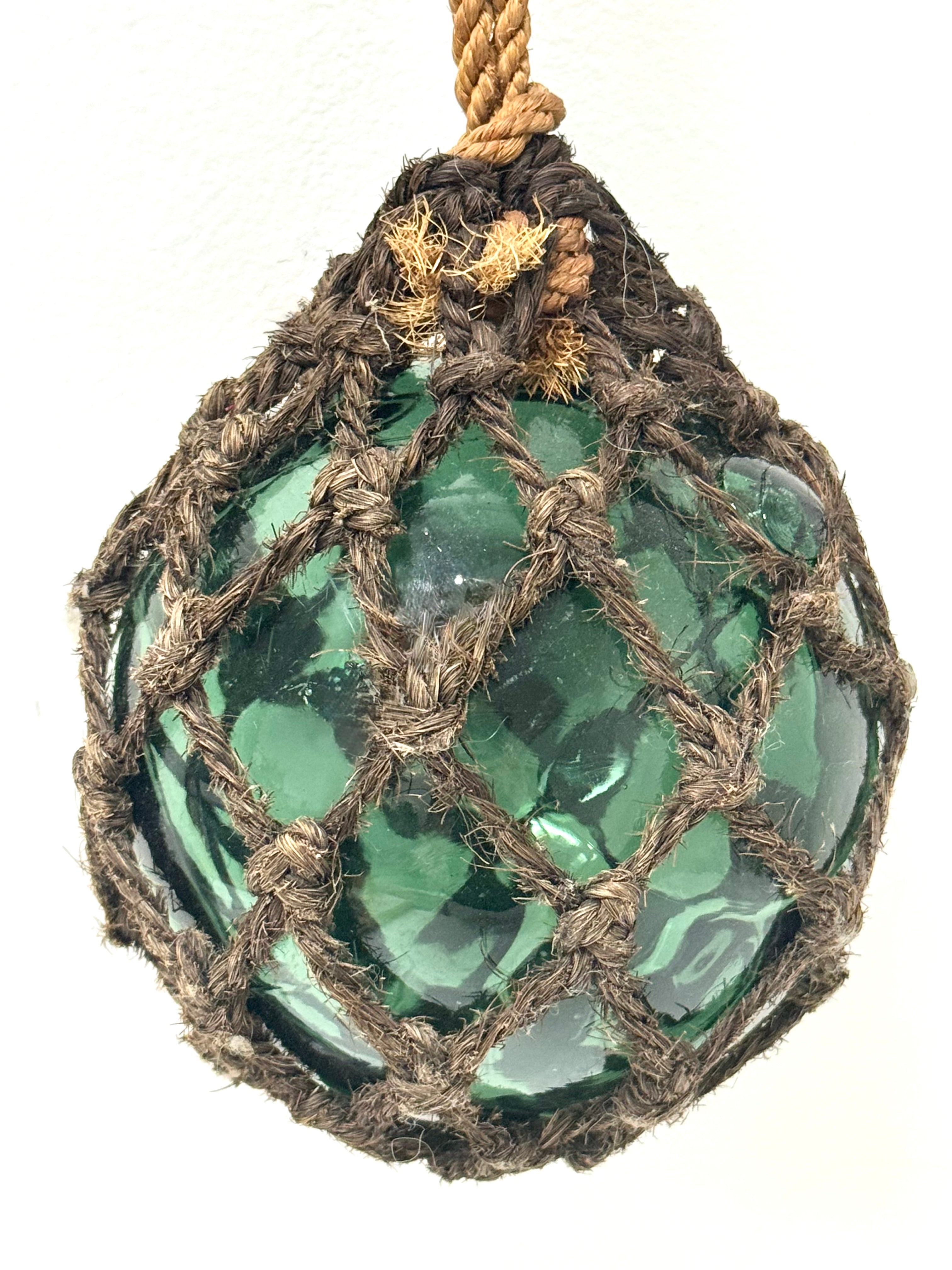 Vintage Green Glass Fishing Float
