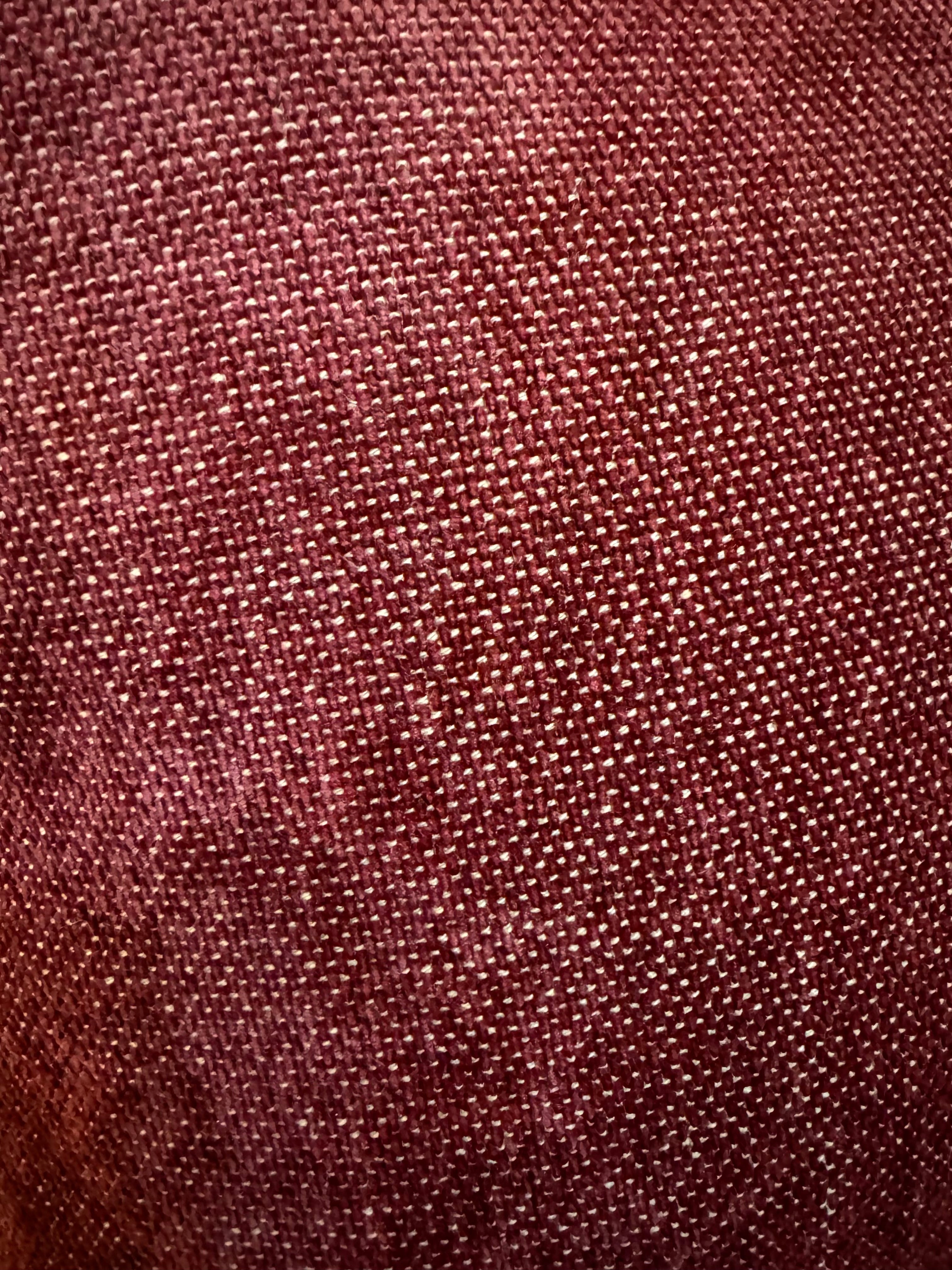 RESTORATION HARDWARE Deep Red Textured 17" Pillow