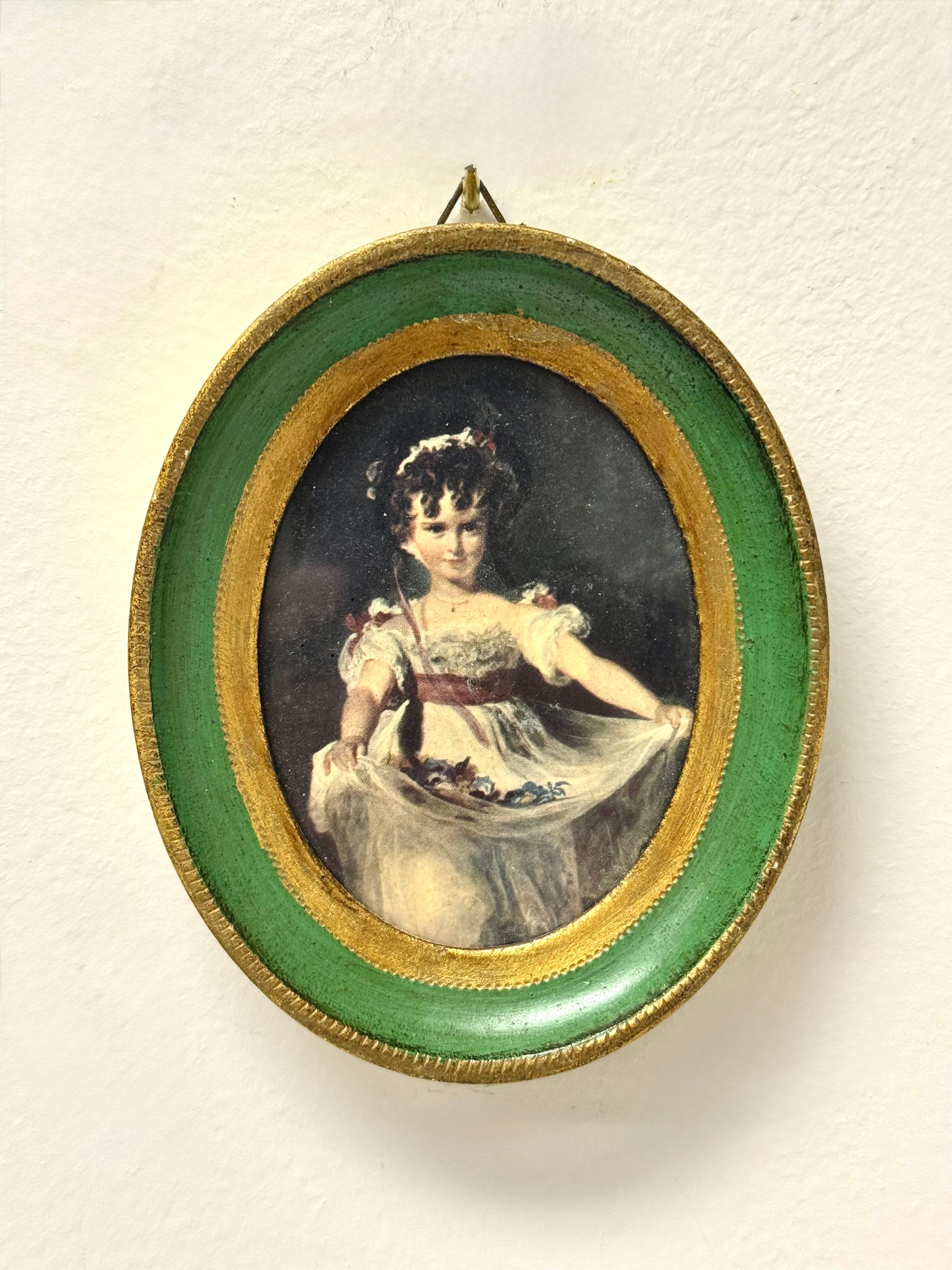 Vintage Florentine 'Miss Murray' Print