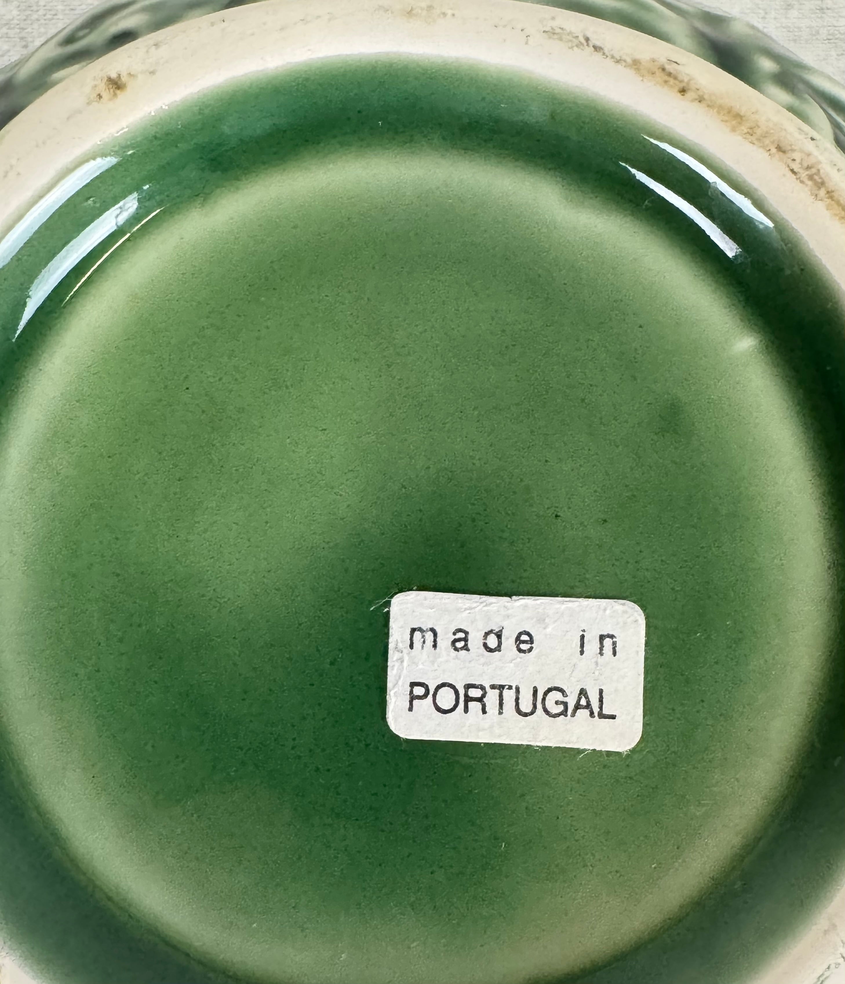 BORDALLO PINHEIRO Green Cabbage Leaf Condiment Jar