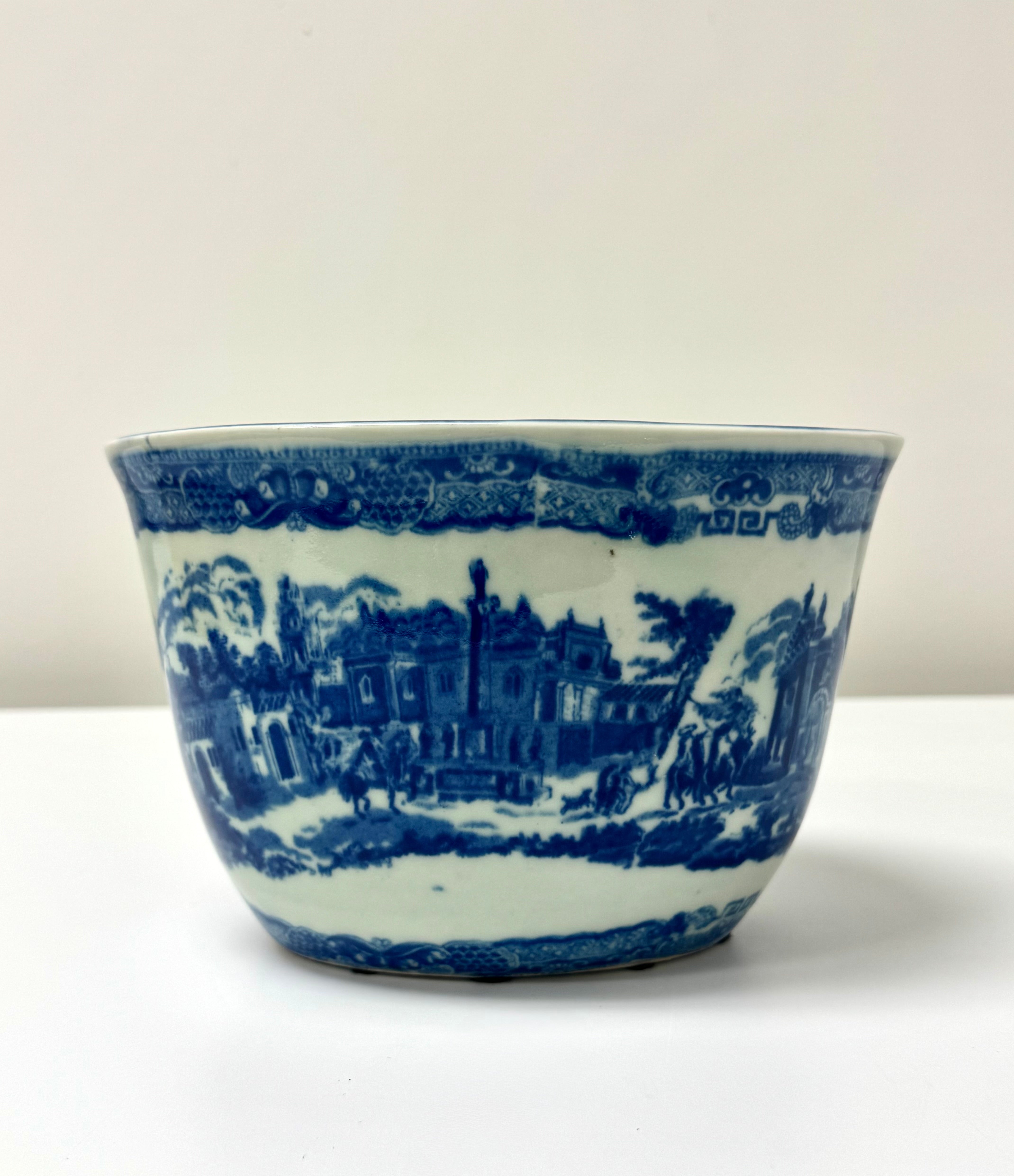 Antique Ironstone Flow Blue Jelly Mould