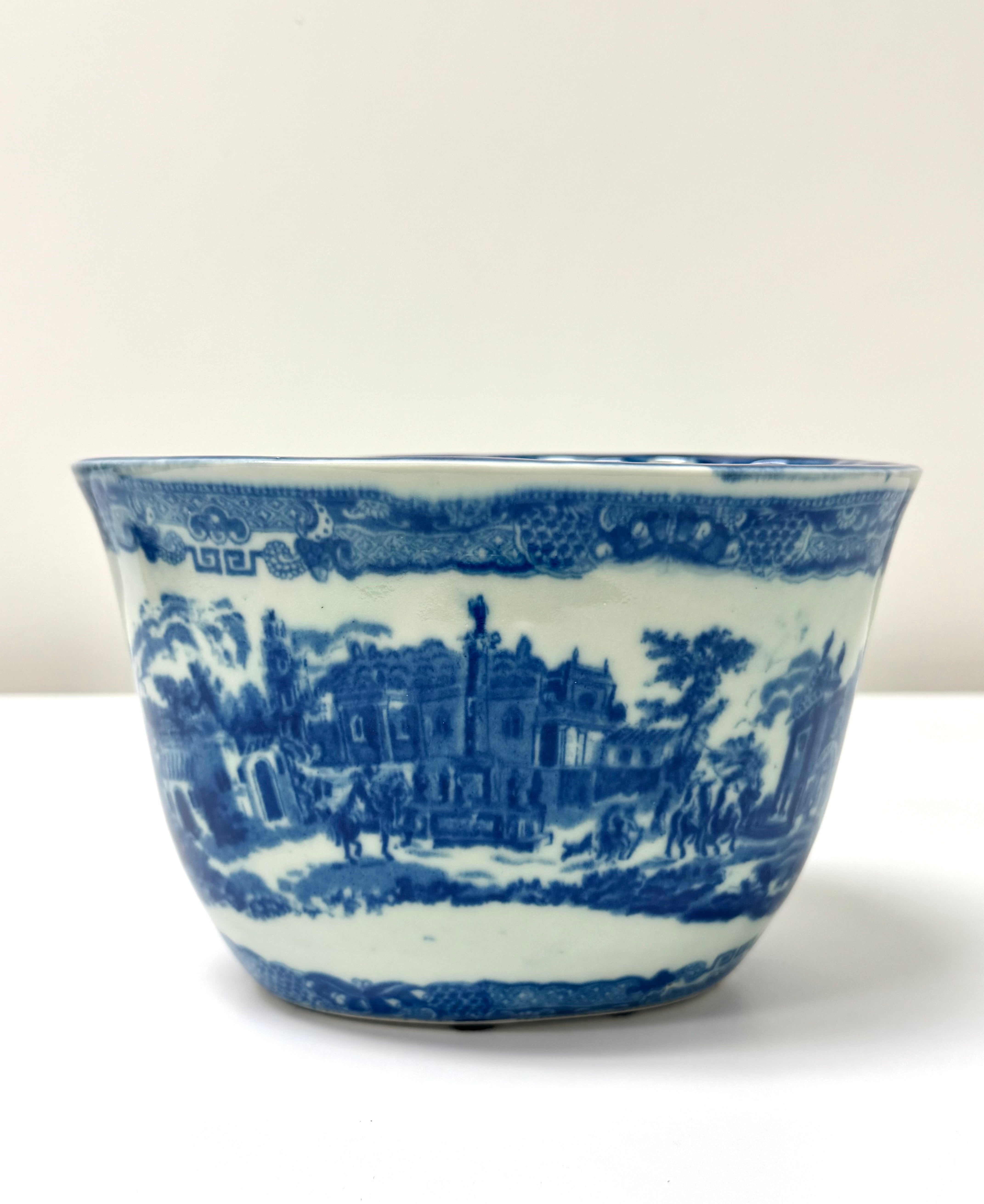 Antique Ironstone Flow Blue Jelly Mould