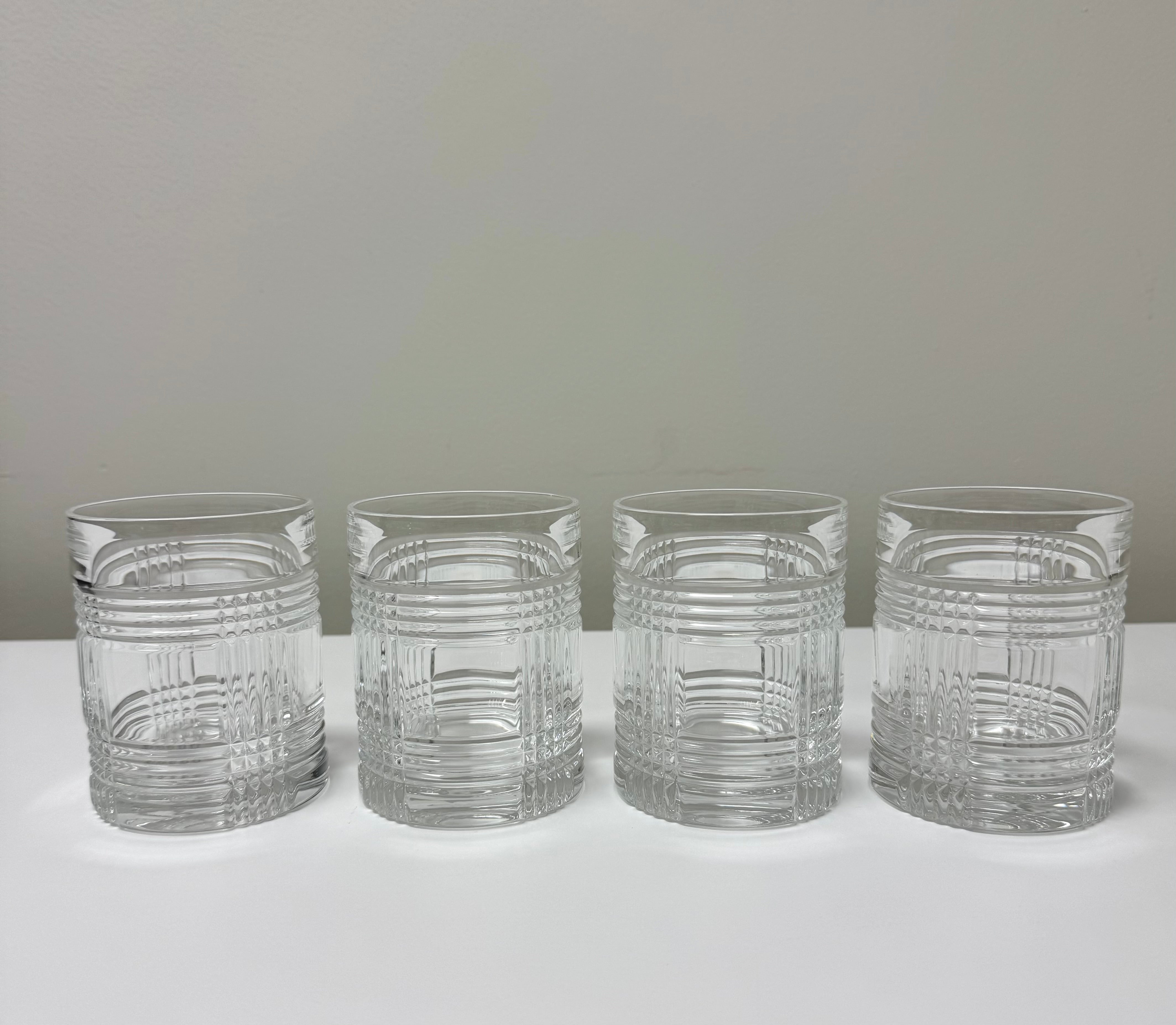 RALPH LAUREN 'Glen Plaid' Crystal Tumblers Set of 4