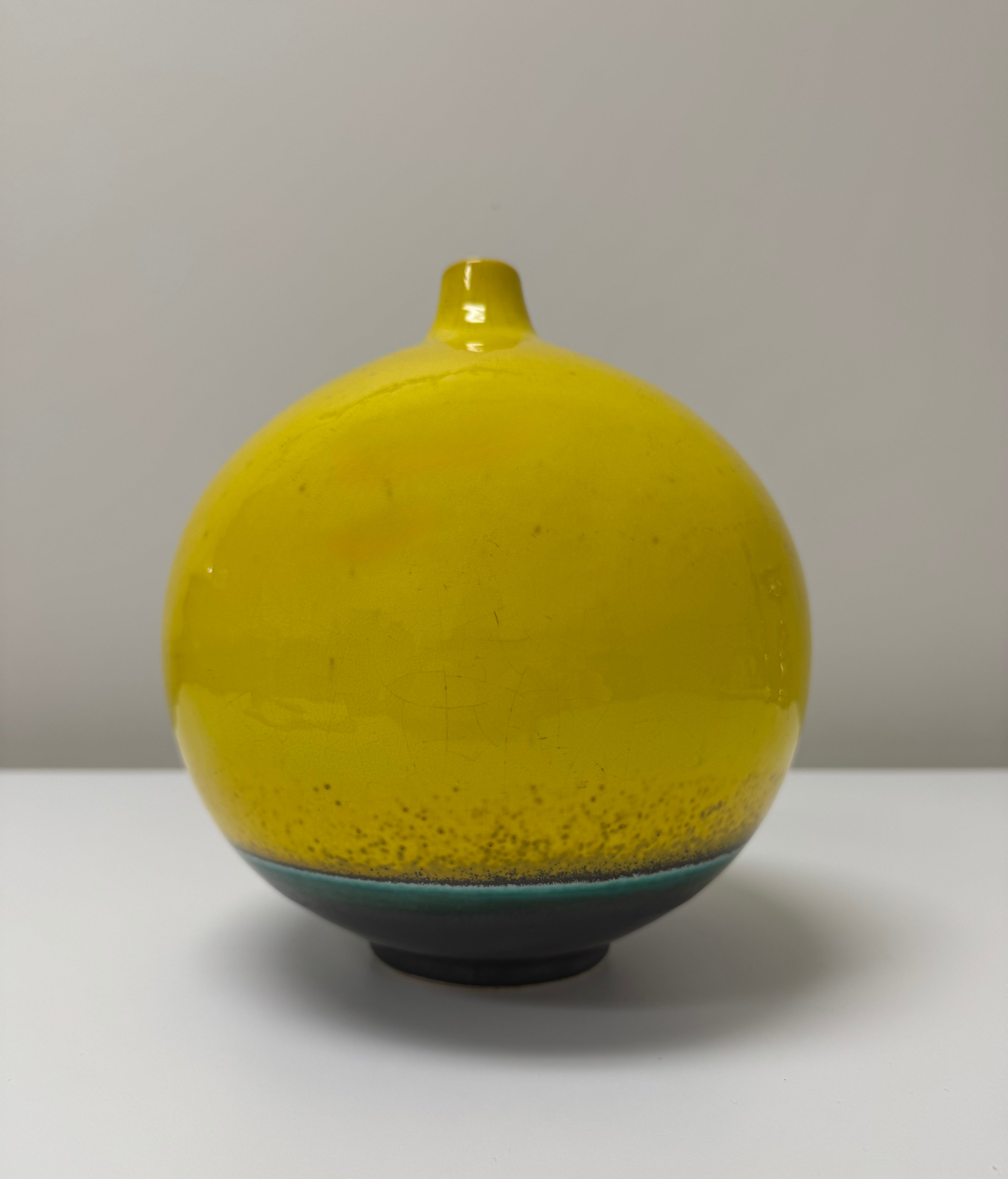 EQ3 Yellow Glaze Vase