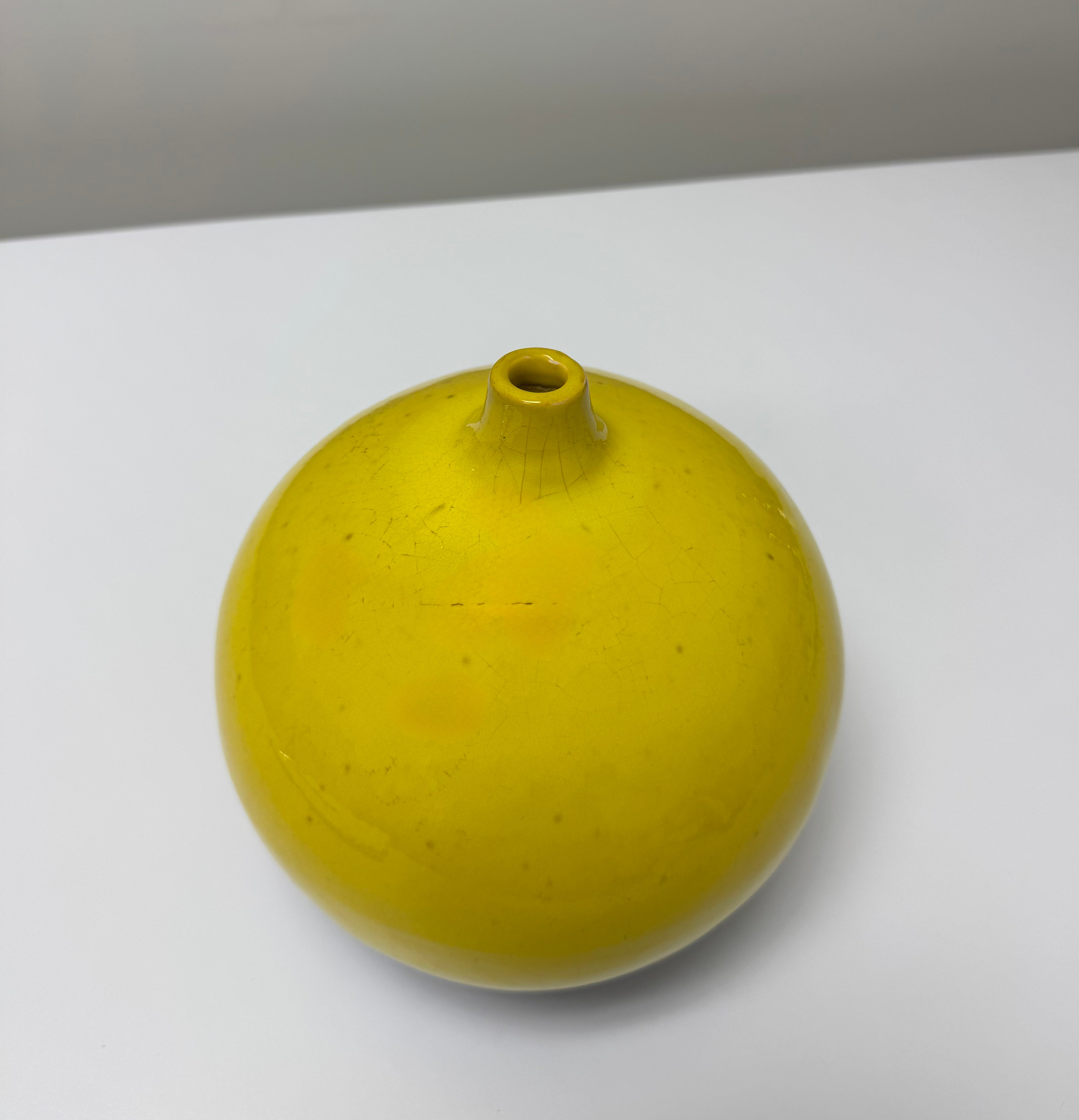 EQ3 Yellow Glaze Vase