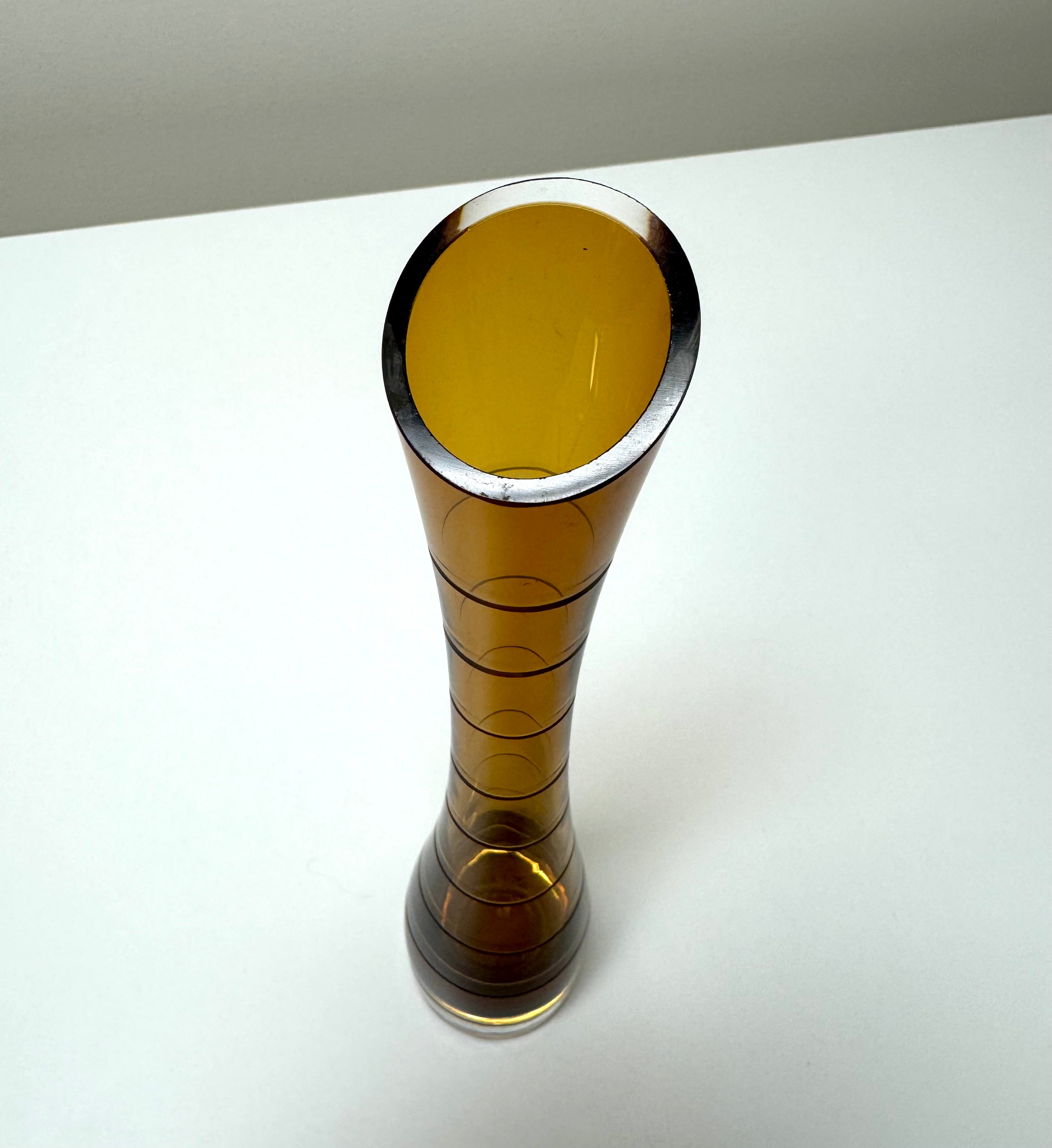 MIKASA Amber Stripe 10-3/4" Vase