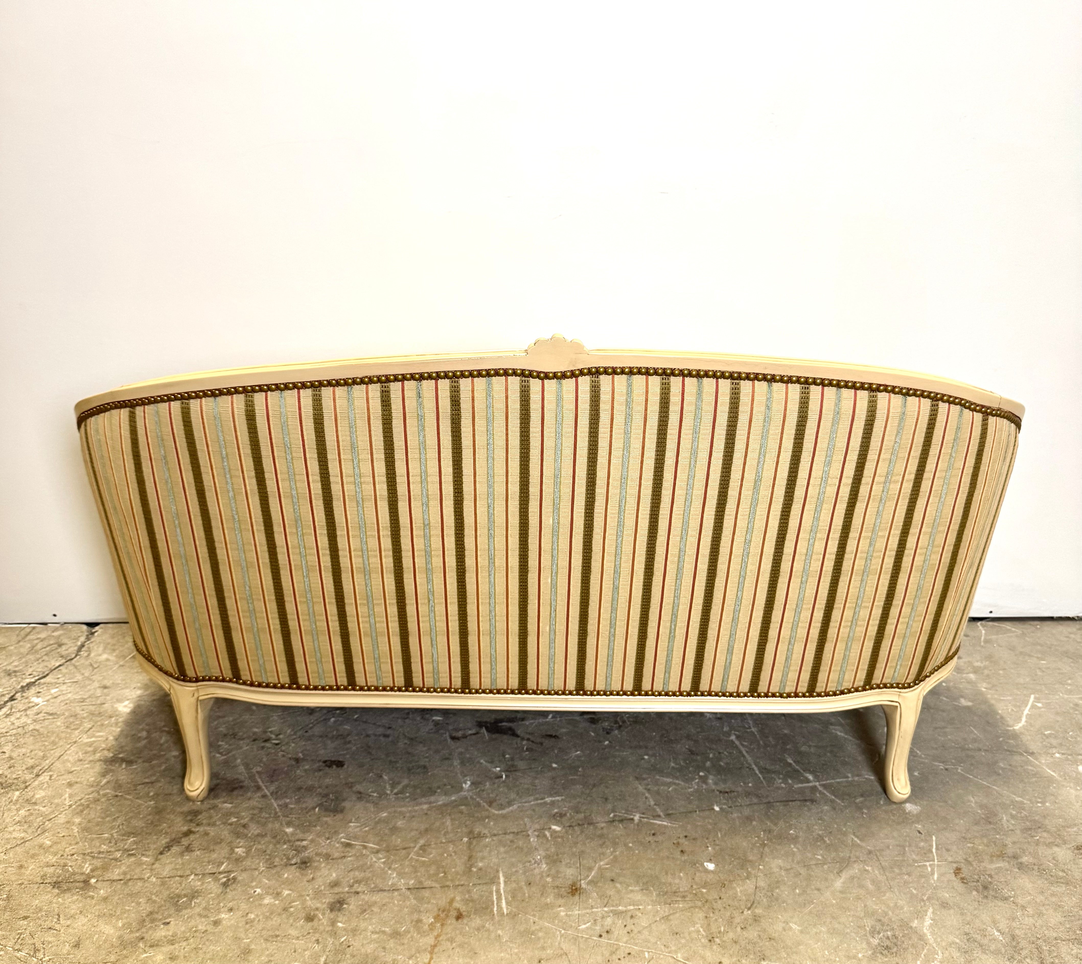 Louis XV Style Carved Ivory Settee