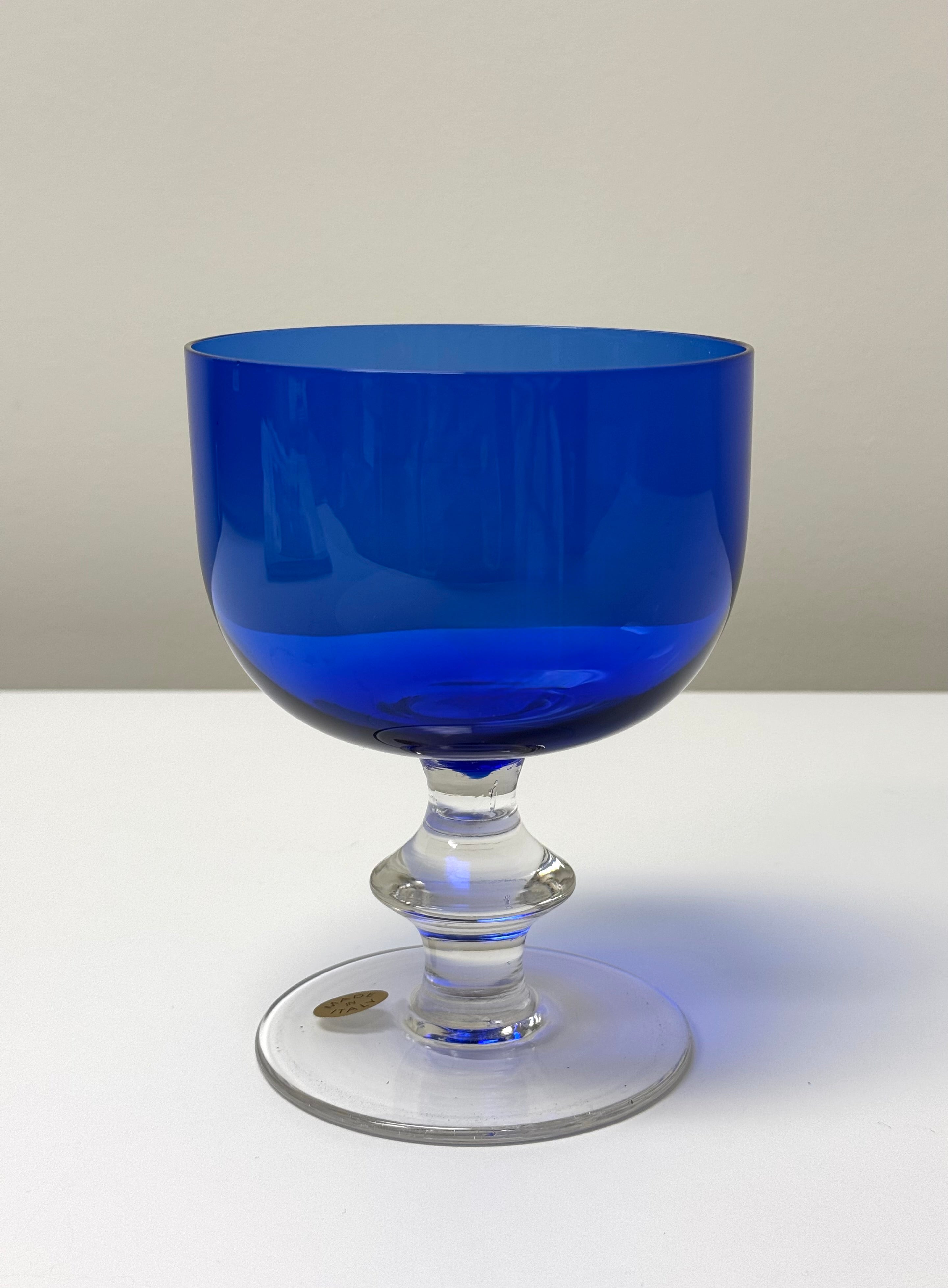 Cobalt Blue Stemmed 4-3/4" Bowl