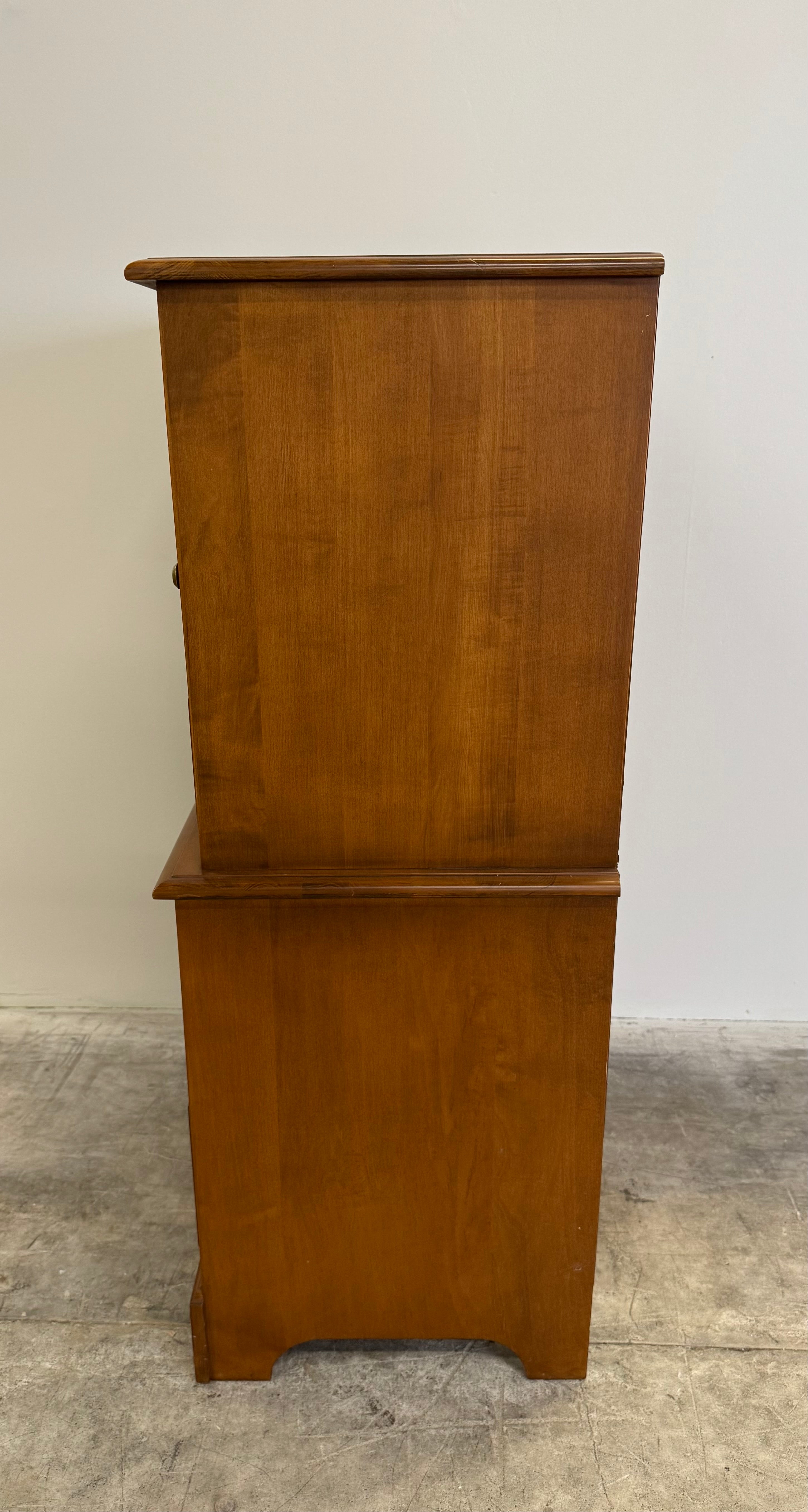 KNECHTEL 'Haddon Hall' Maple Highboy Dresser