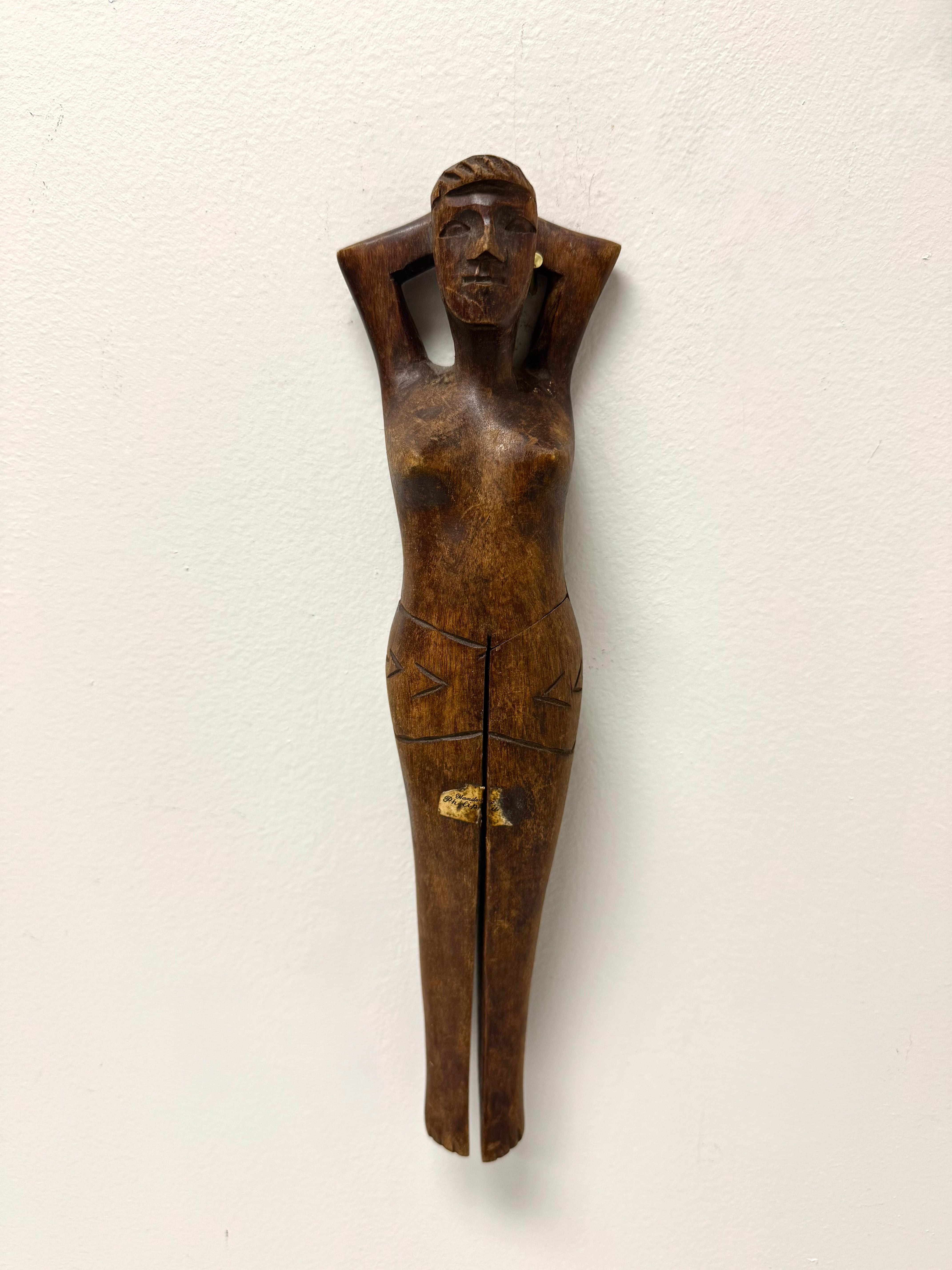 Vintage Hand-carved Wooden Nutcracker