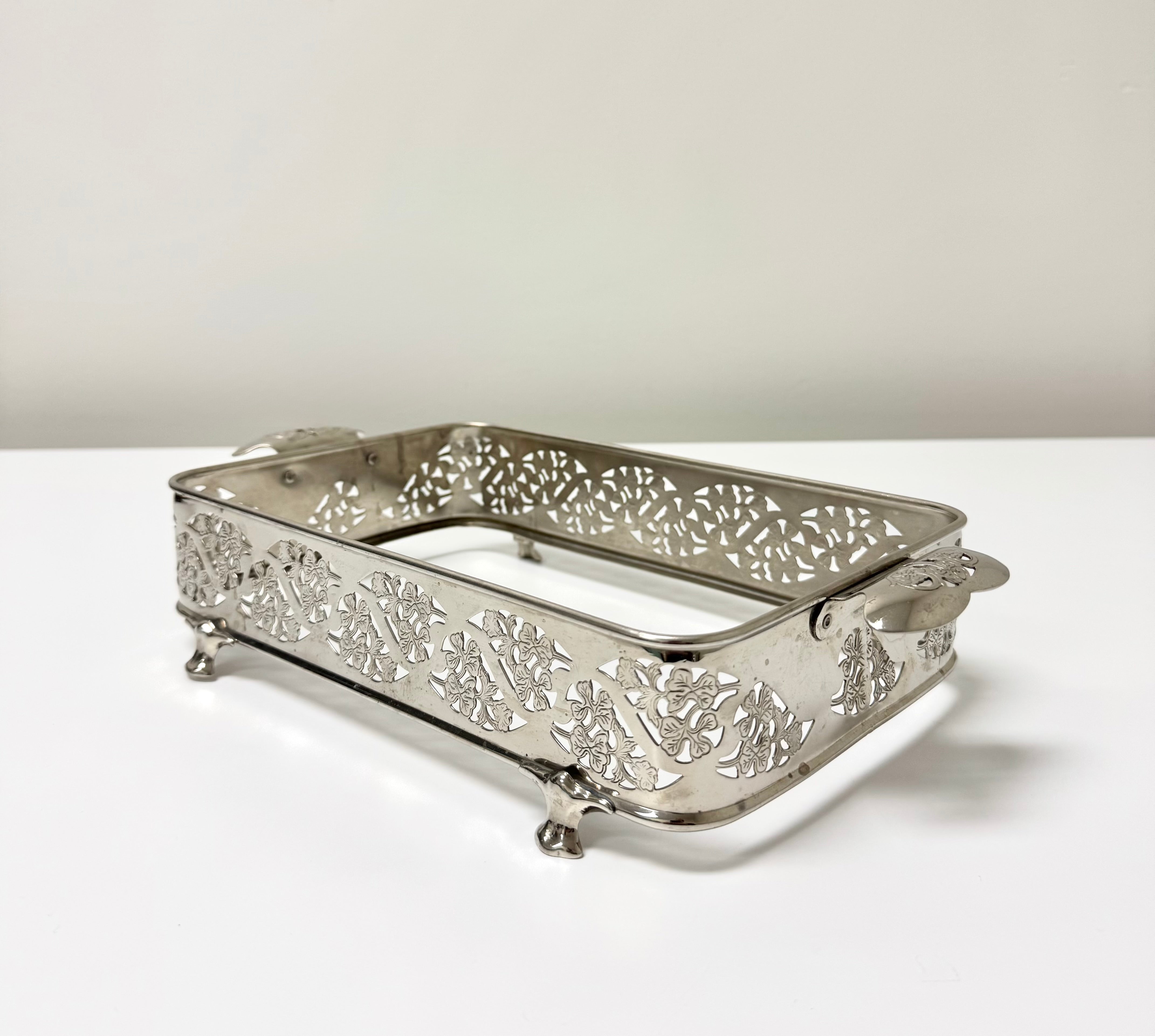 Vintage FARBERWARE Chrome Casserole Dish Holder