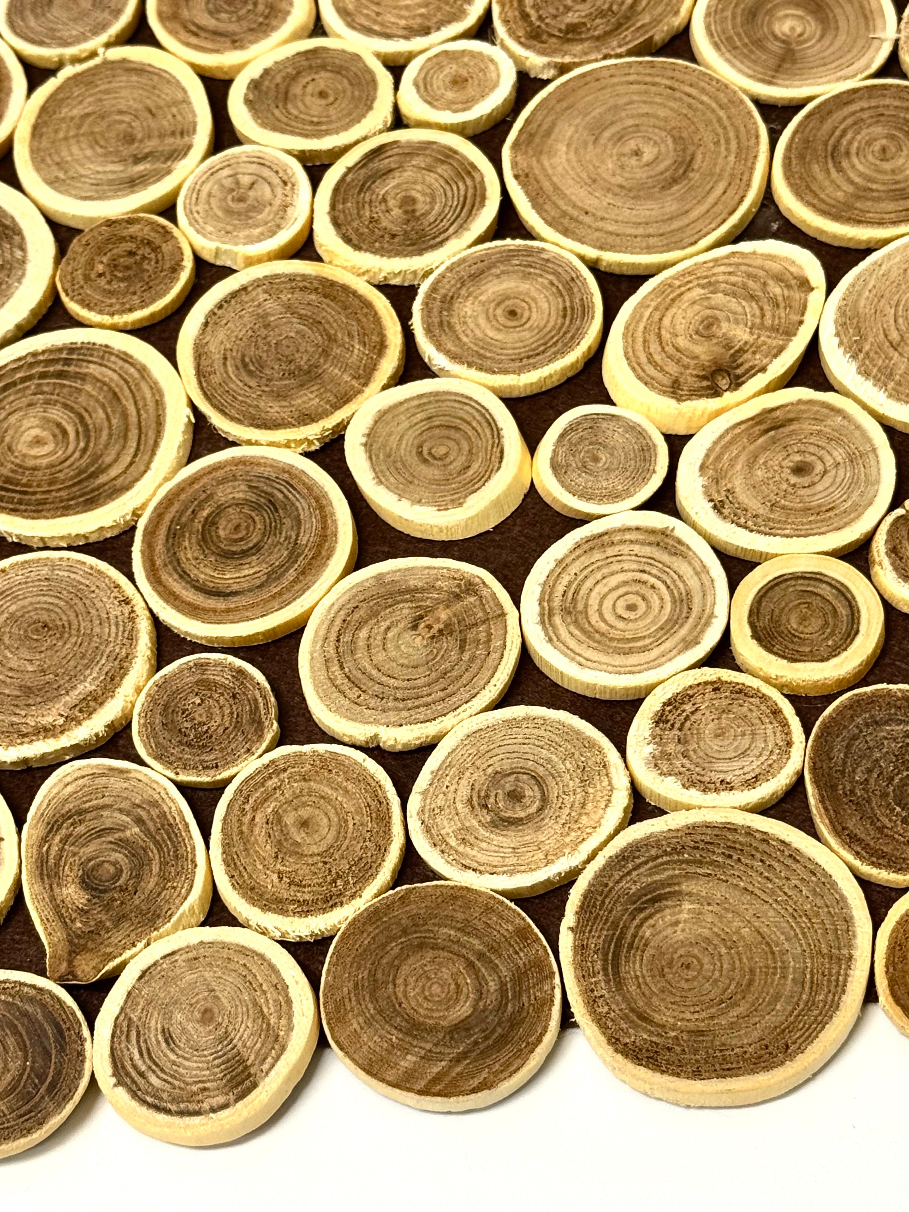 Wood Slices 72" Table Runner