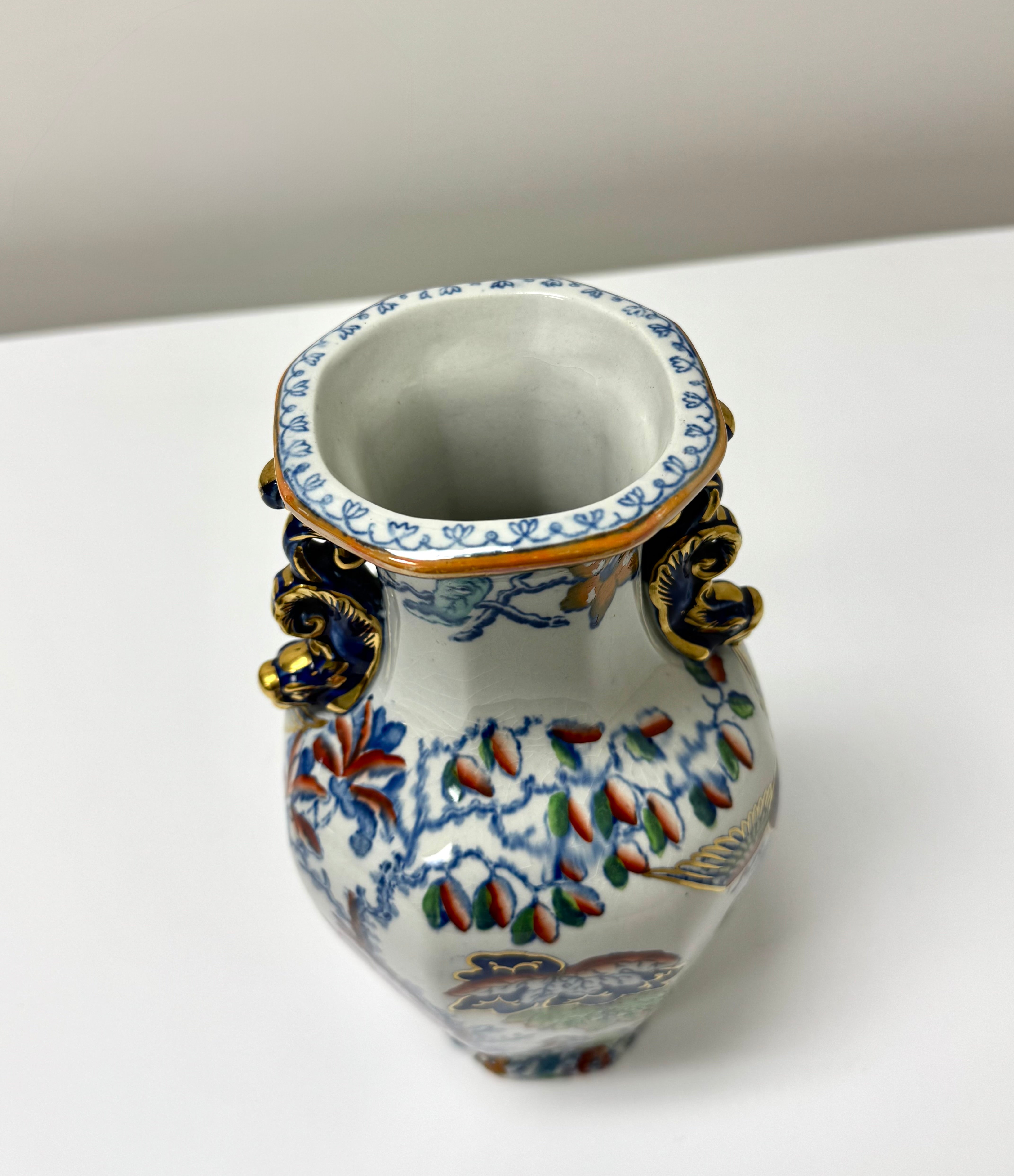 Vintage MASON'S Ironstone Chinoiserie Vase