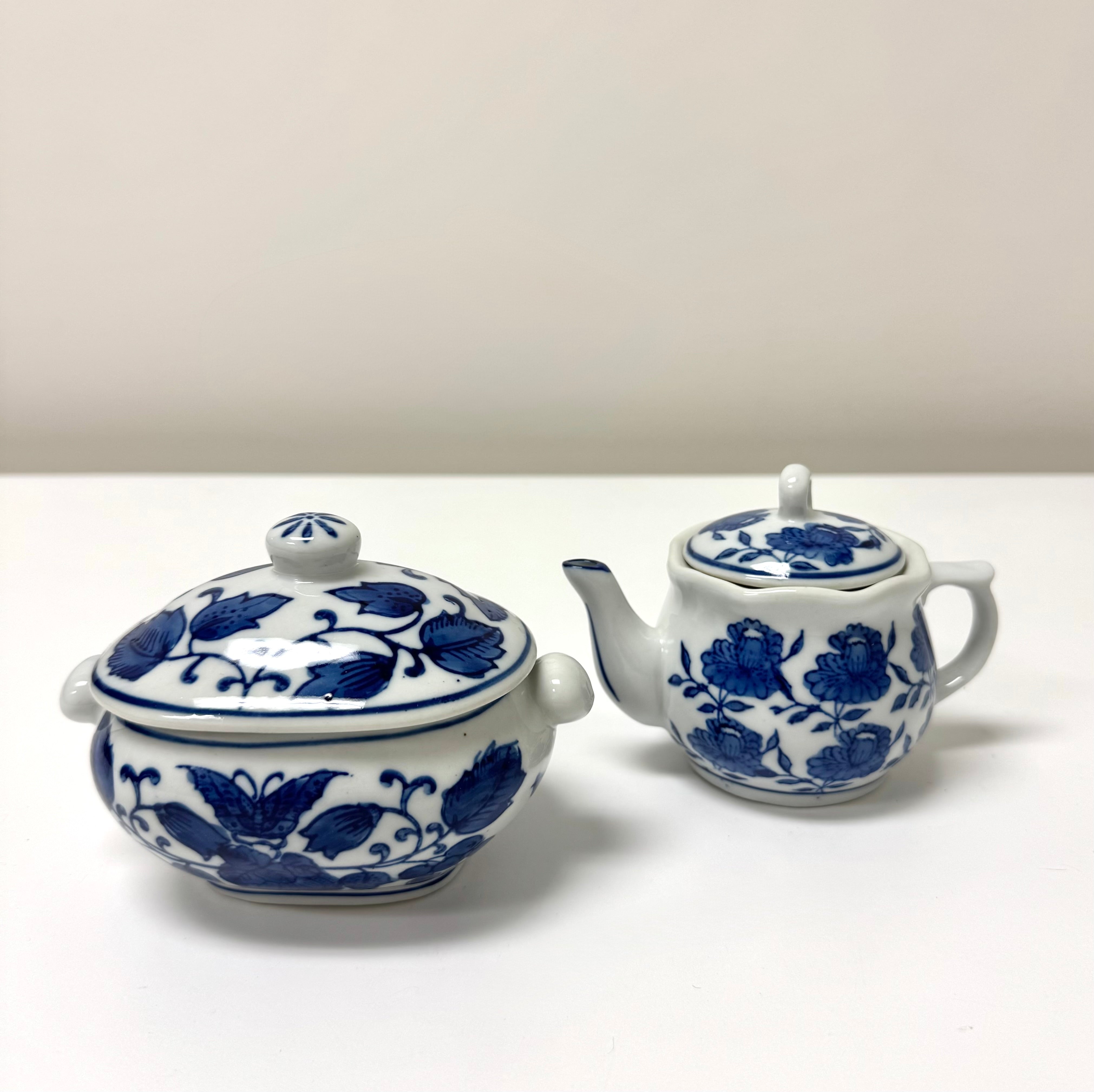 Vintage GRYPHONWARE Mini Teapot & Covered Bowl